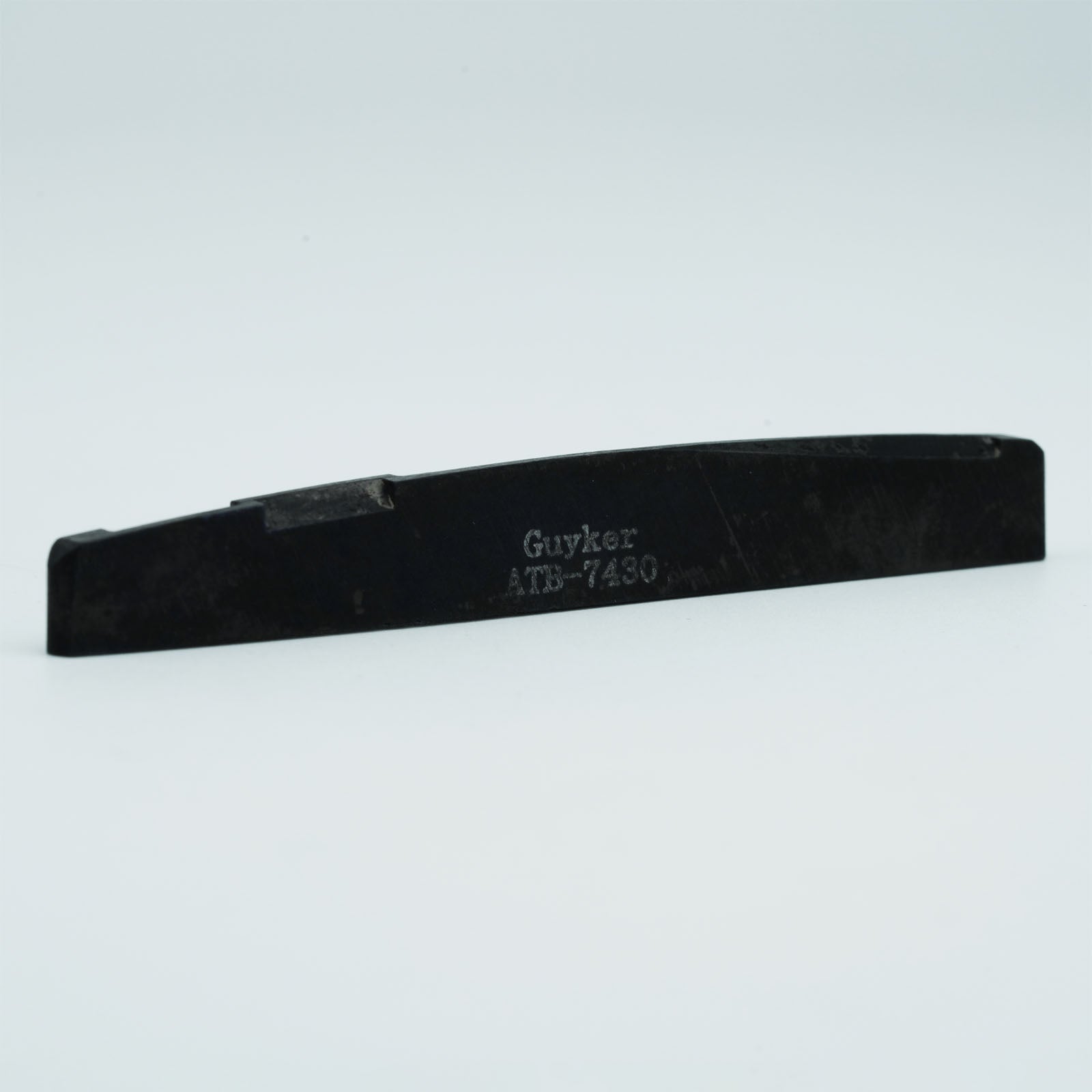 Guyker Bone Nut or Saddle Black Flat for Acoustic Guitar