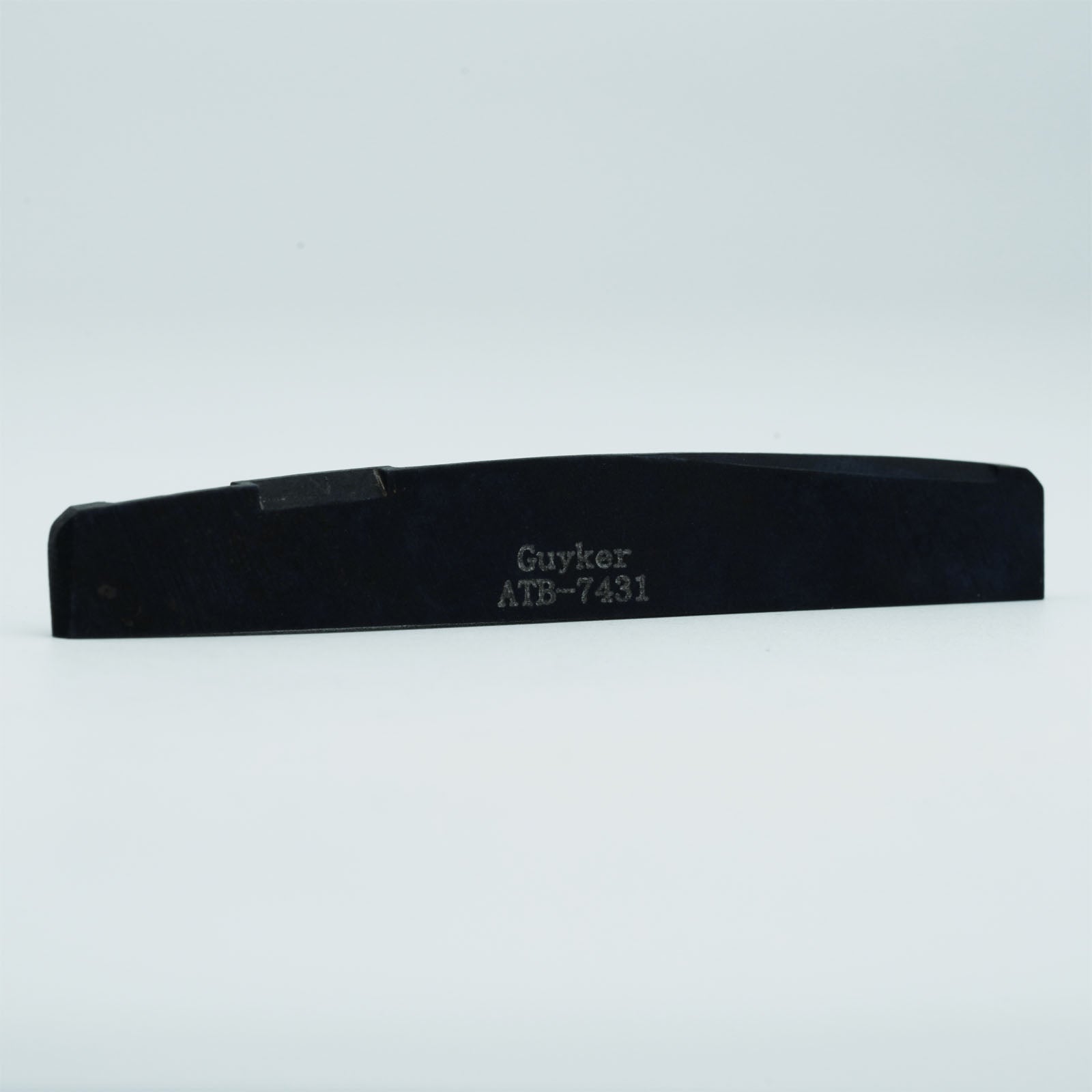 Guyker Bone Nut or Saddle Black Flat for Acoustic Guitar