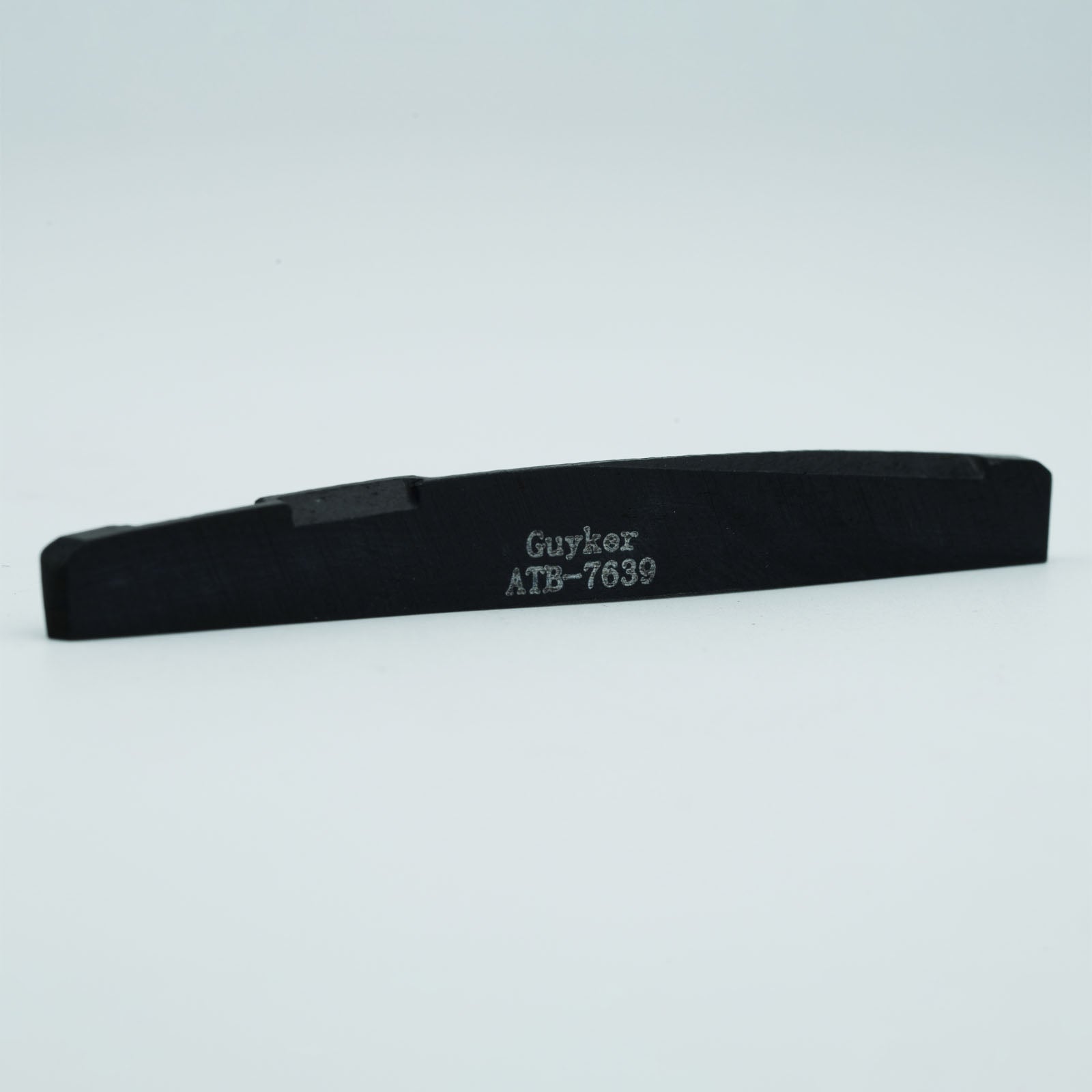 Guyker Bone Nut or Saddle Black Flat for Acoustic Guitar