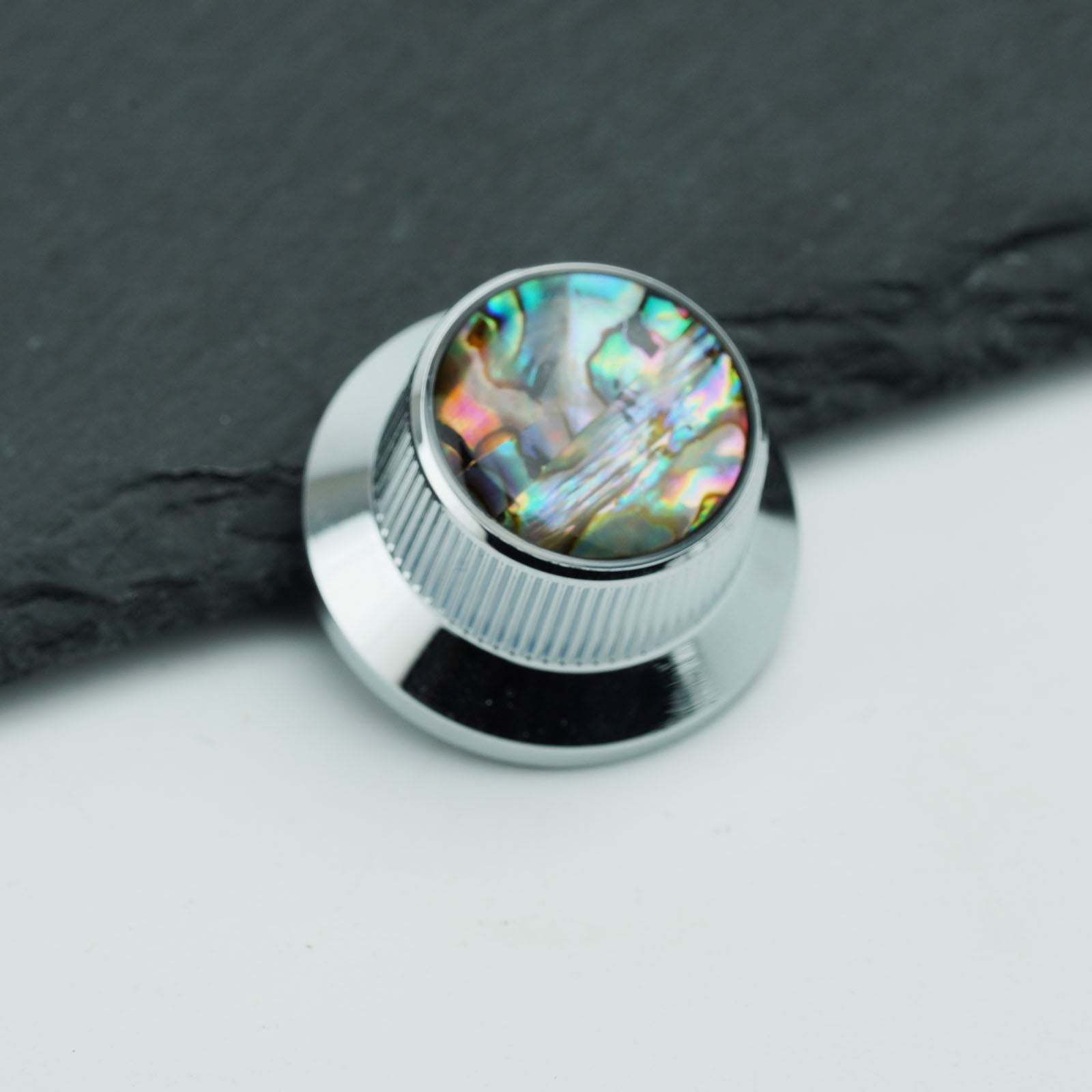 Abalone Shell Metal Control Knobs Dia. 6.3mm for Electric Guitar & Bass | Guyker