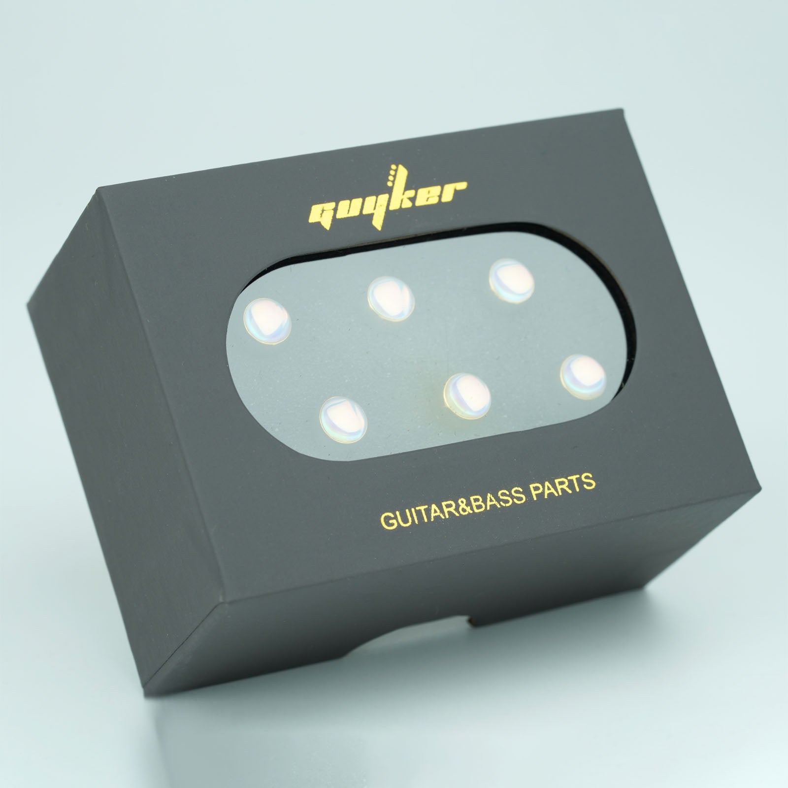 Acoustic Guitar Bridge Pins – Glowing Rainbow Inlays | Guyker
