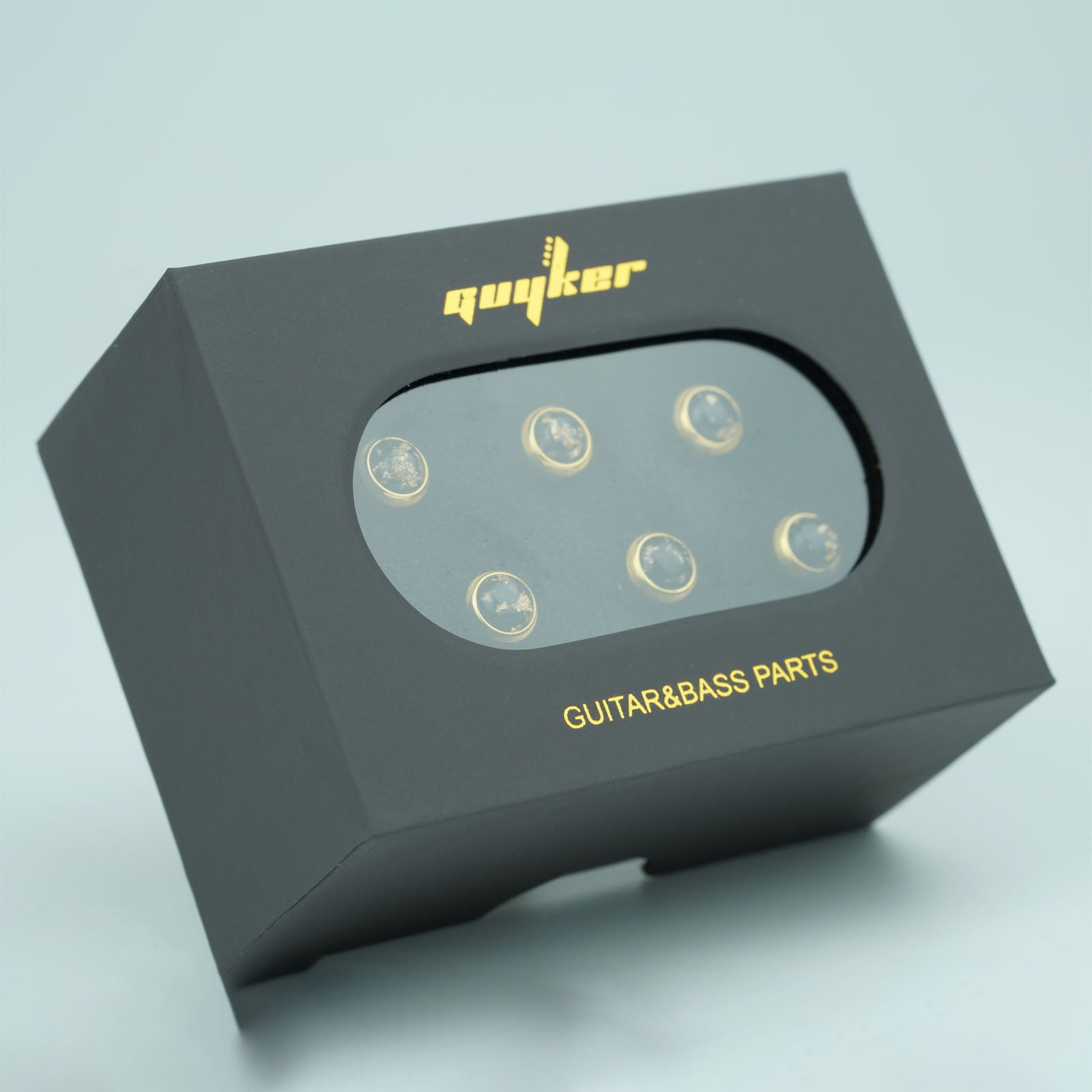 Acoustic Guitar Bridge Pins – Gold Foil Inlays | Guyker