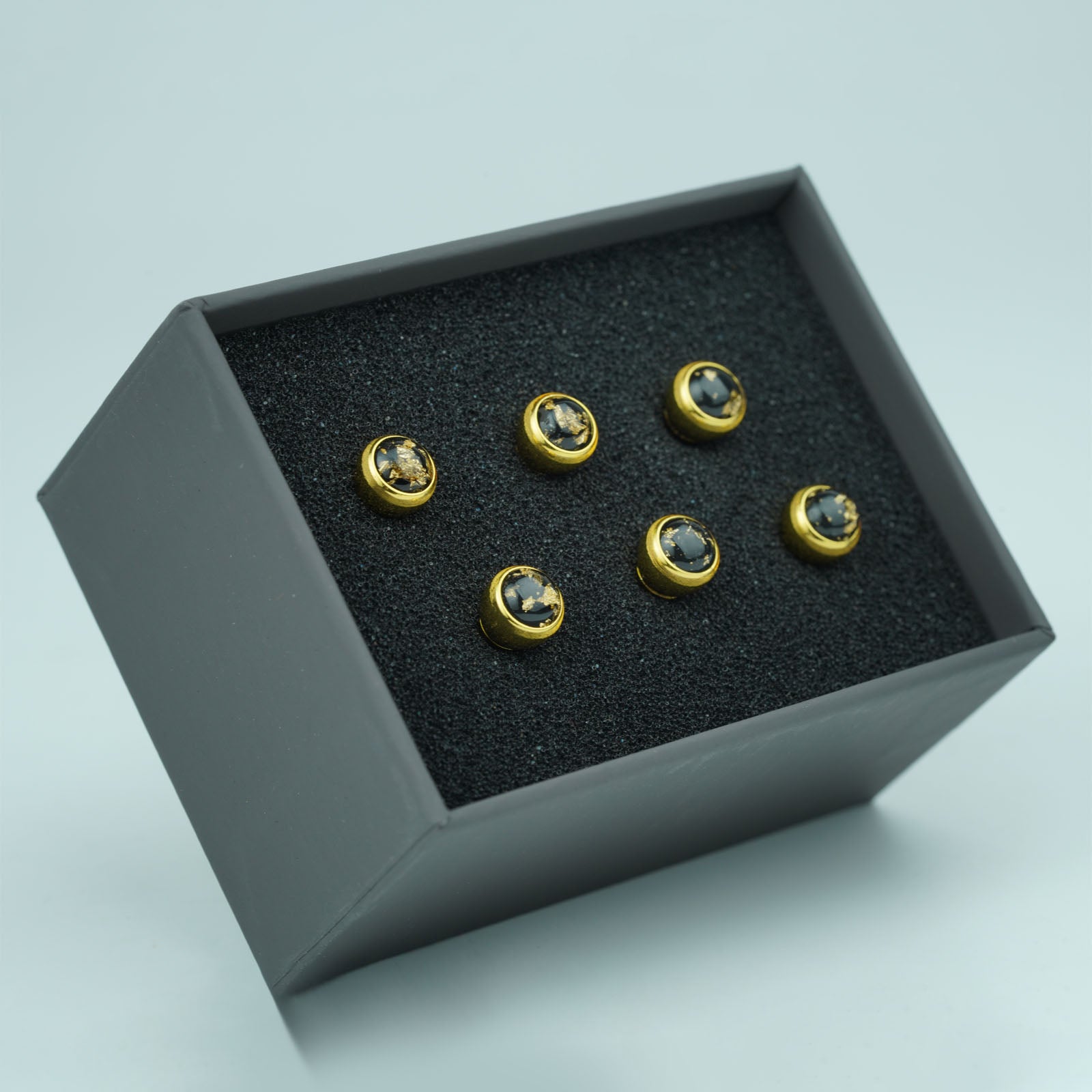 Acoustic Guitar Bridge Pins – Gold Foil Inlays | Guyker