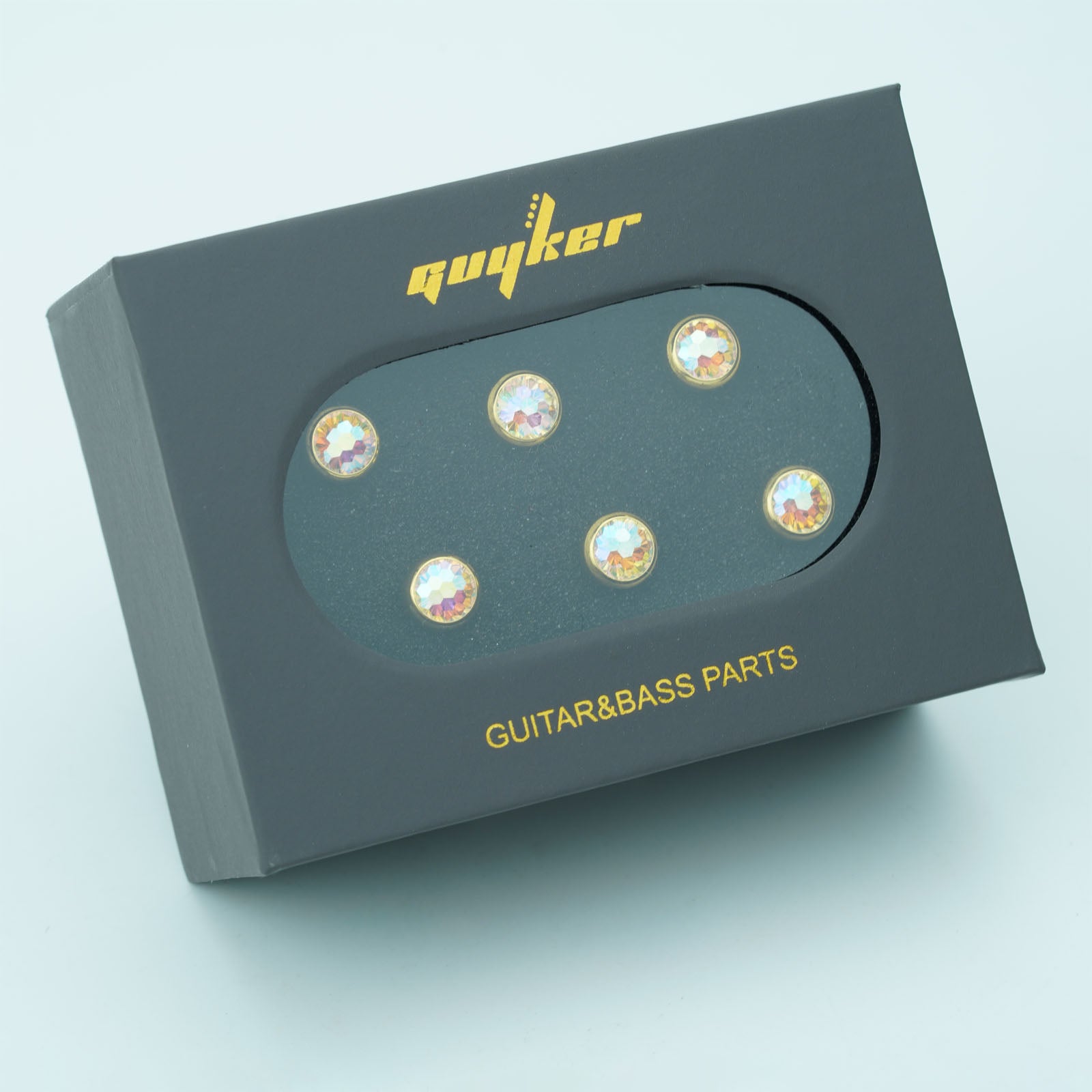 Acoustic Guitar Bridge Pins – Pink Diamond Inlays | Guyker