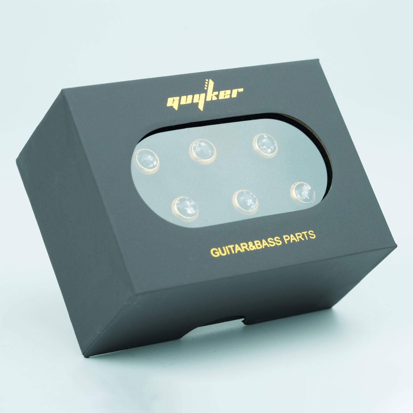 Acoustic Guitar Bridge Pins – Silver Foil Inlays | Guyker
