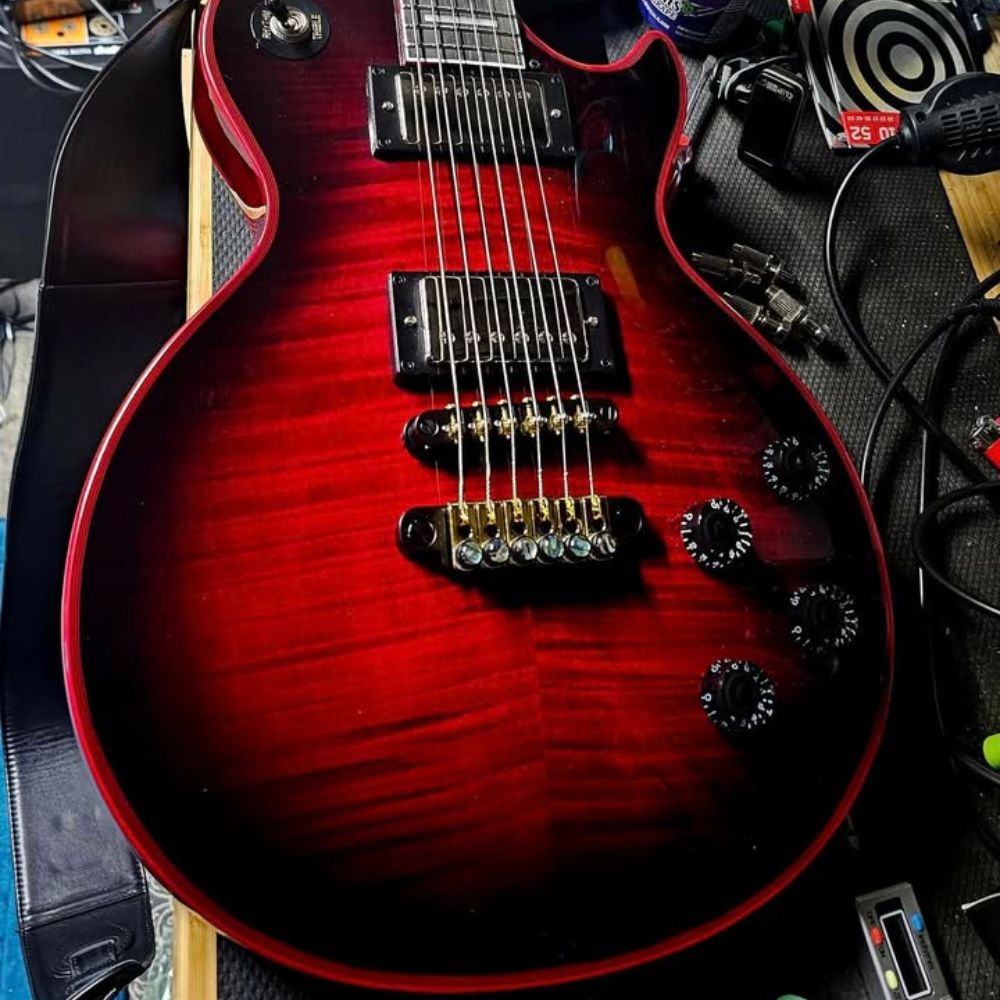 Adjustable Tailpiece Zinc Alloy with Abalone Brass Pegs Guyker