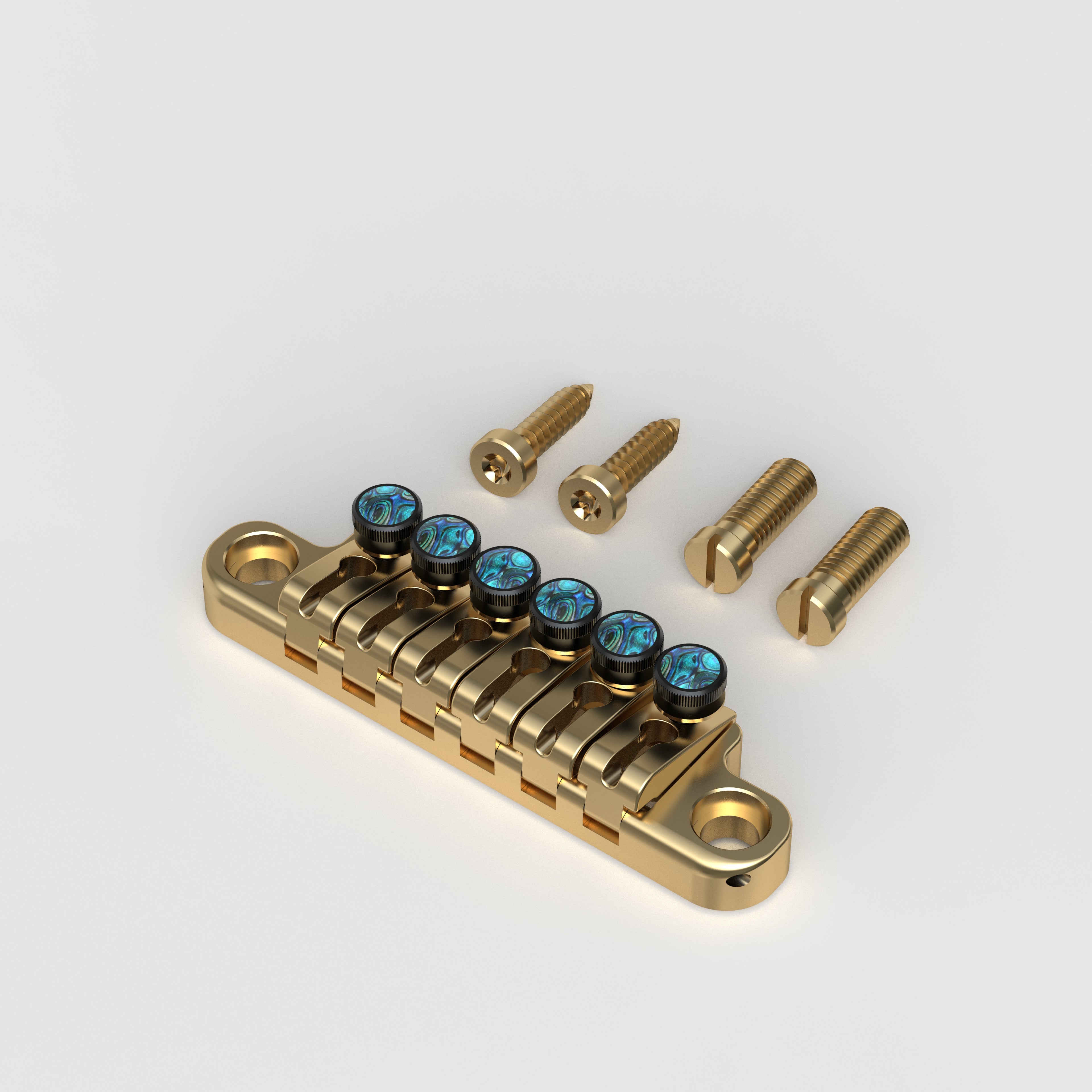 Adjustable Tailpiece Zinc Alloy with Abalone Brass Pegs Guyker