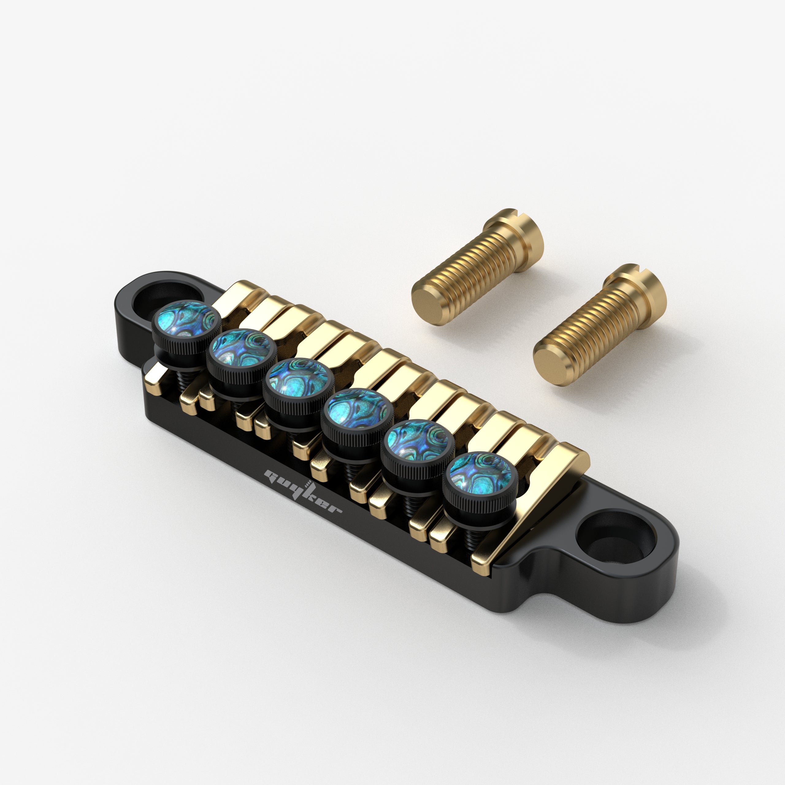 Adjustable Tailpiece Zinc Alloy with Abalone Brass Pegs Guyker