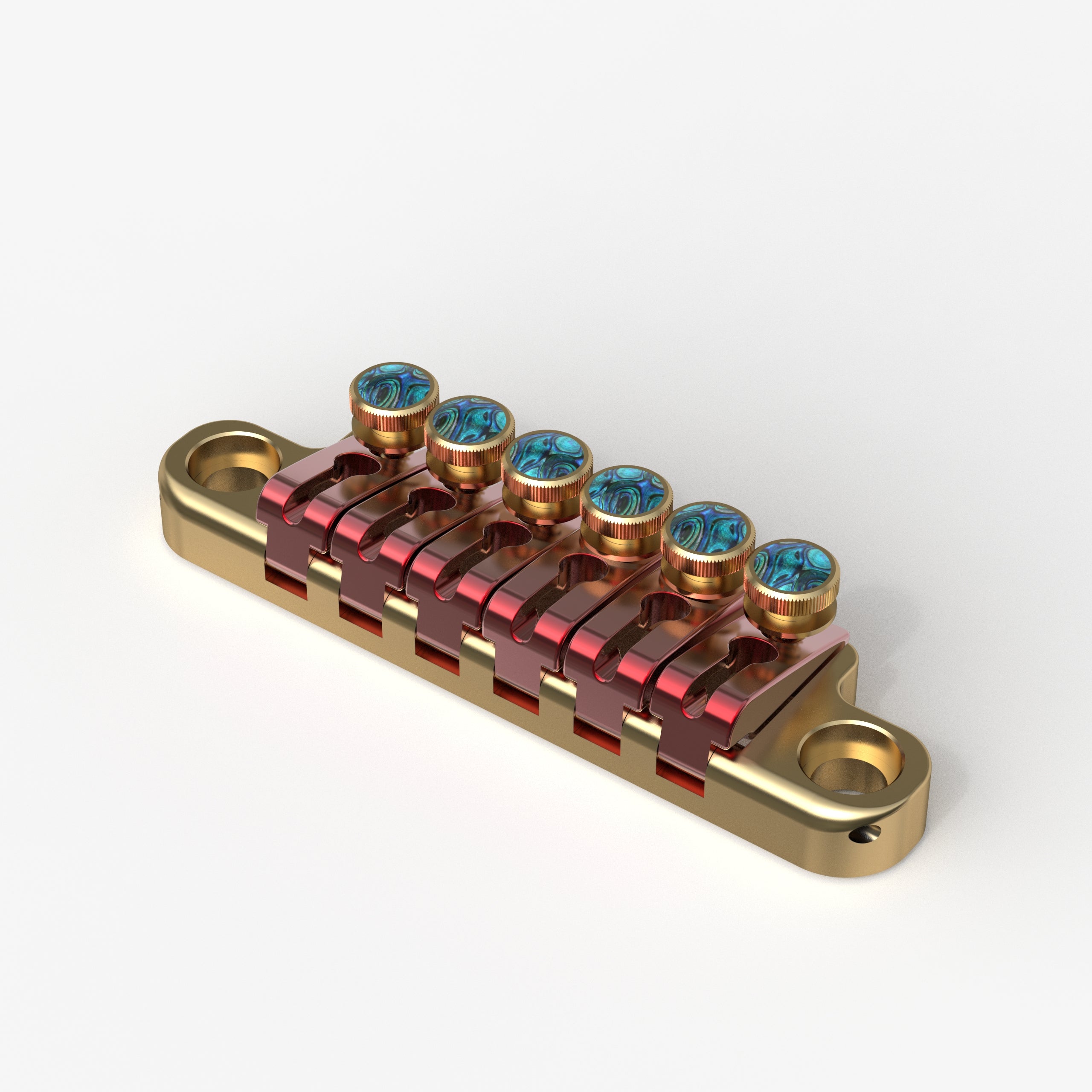 Adjustable Tailpiece Zinc Alloy with Abalone Brass Pegs Guyker