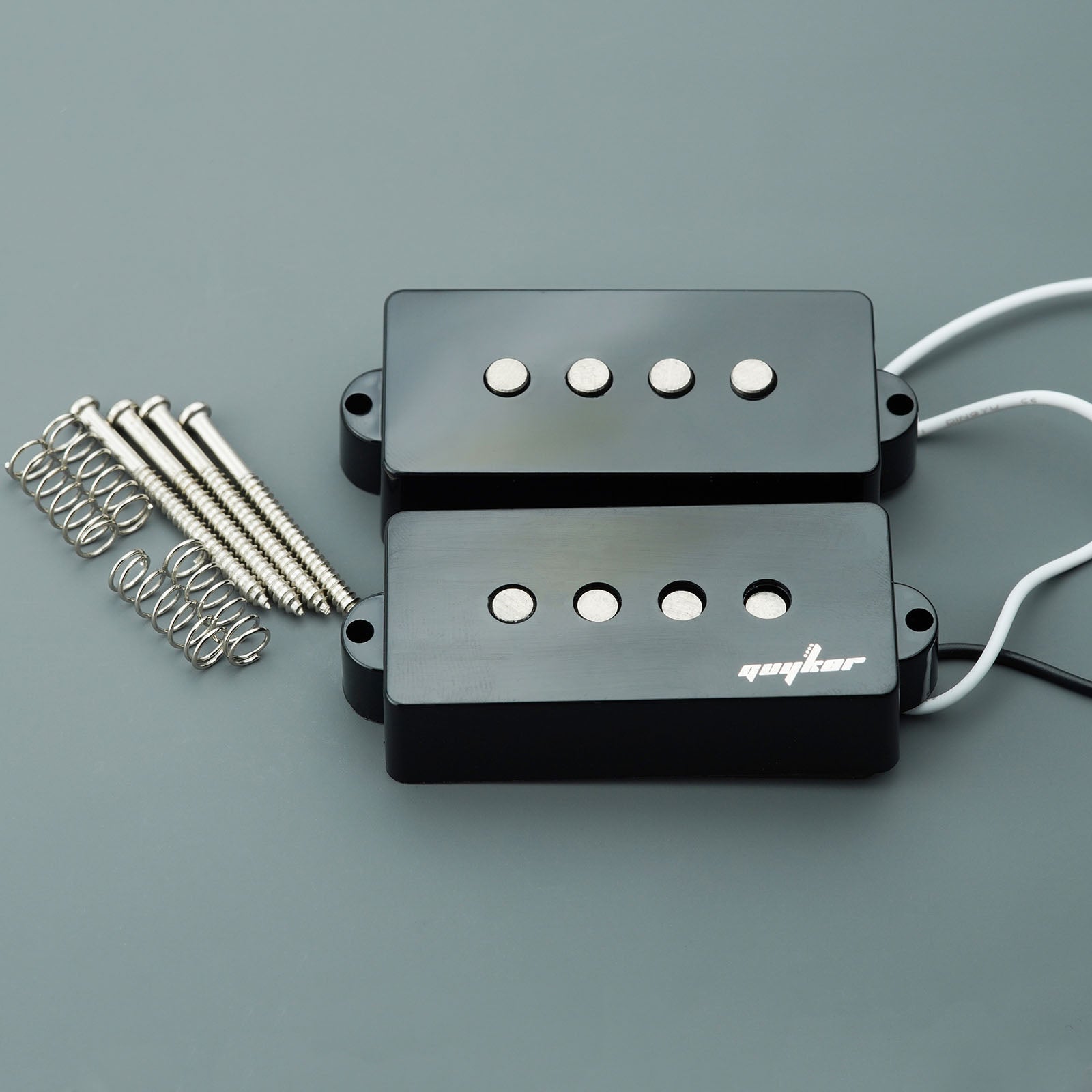 Alnico 5 Open Style P Bass Pickup Set for 4 String | Guyker
