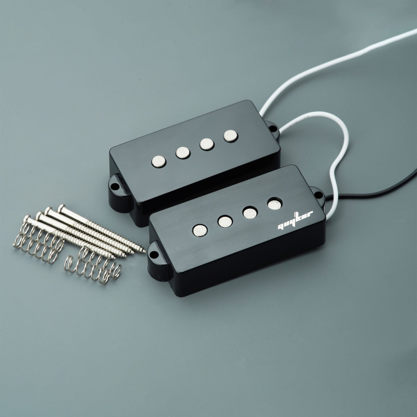 Alnico 5 Open Style P Bass Pickup Set for 4 String | Guyker
