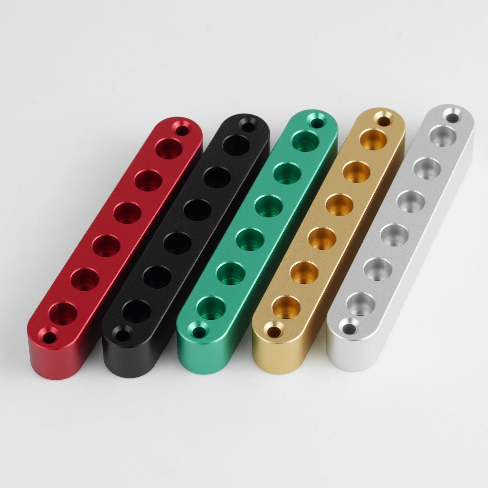 Aluminum 6-String Ferrule Block for Through-Body Guitars Guyker