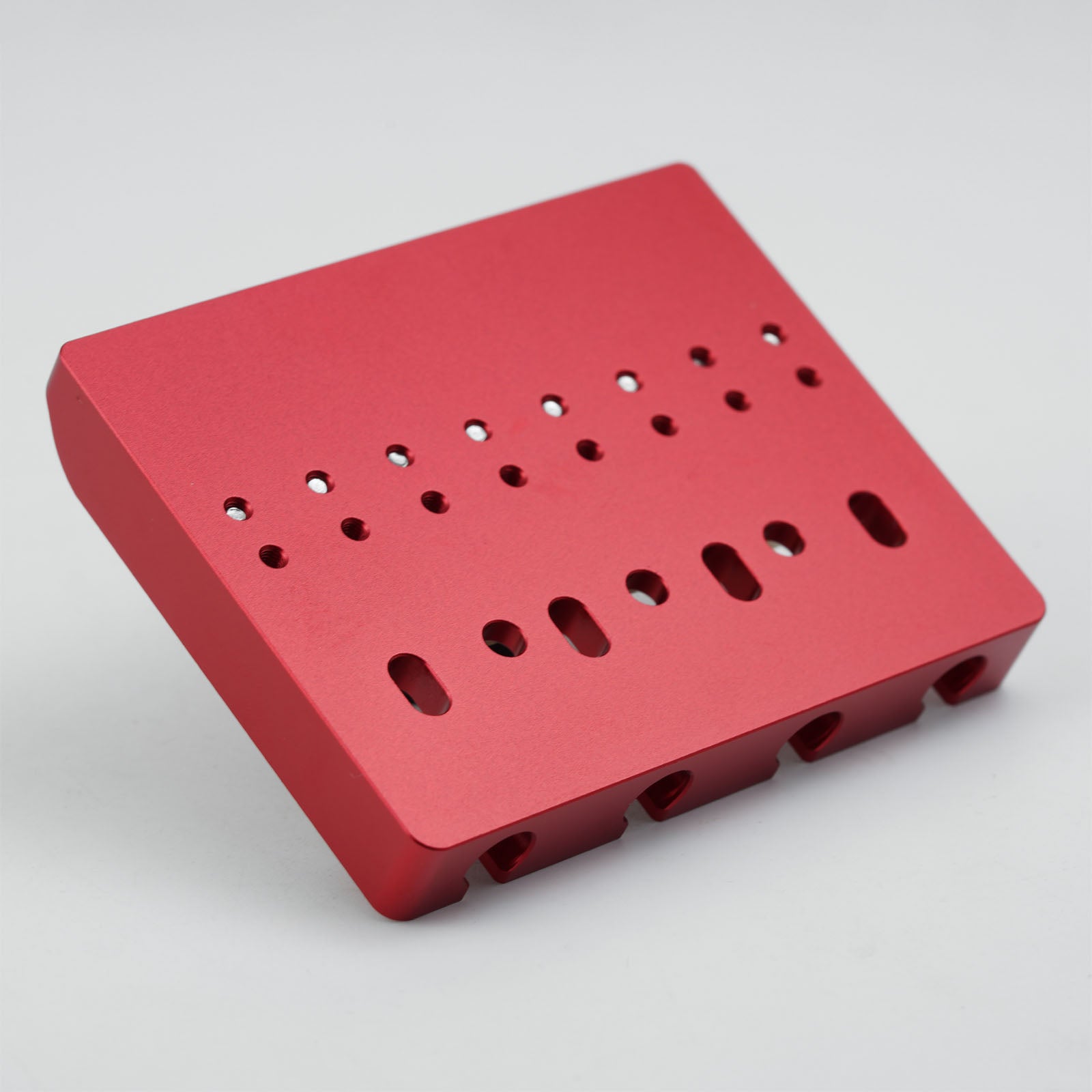 Aluminum Alloy Bass Bridge with Brass Saddles – 4 String Guyker