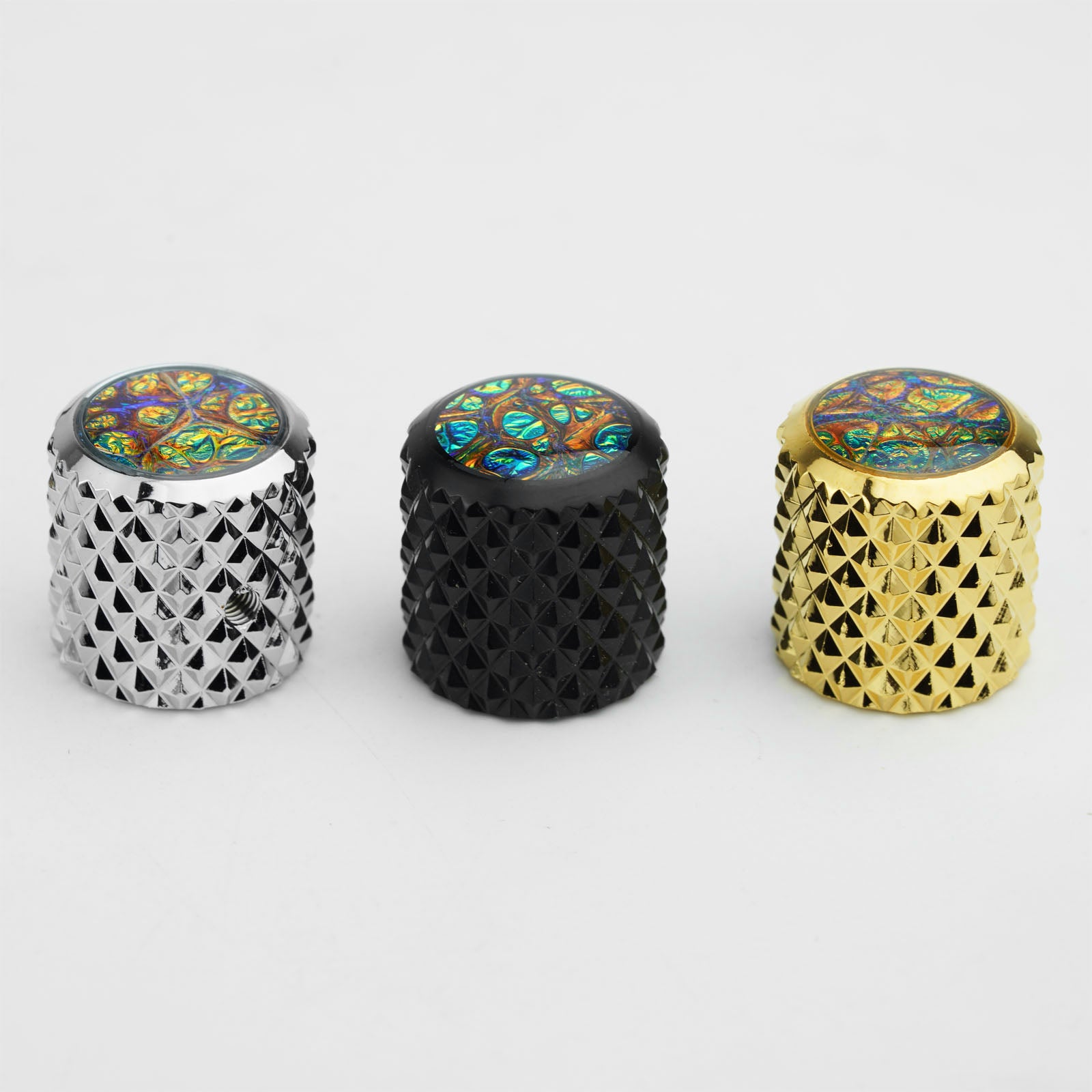Aluminum Alloy Bass/Guitar Control Knob with Abalone Top | Guyker