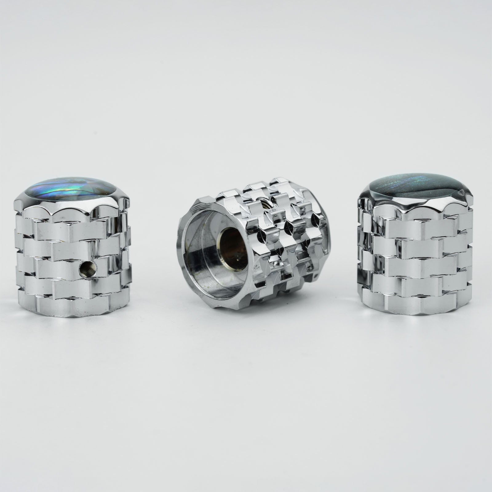 Aluminum Control Knob with Shell Inlay Dia. 6mm for Electric Guitar & Bass | Guyker