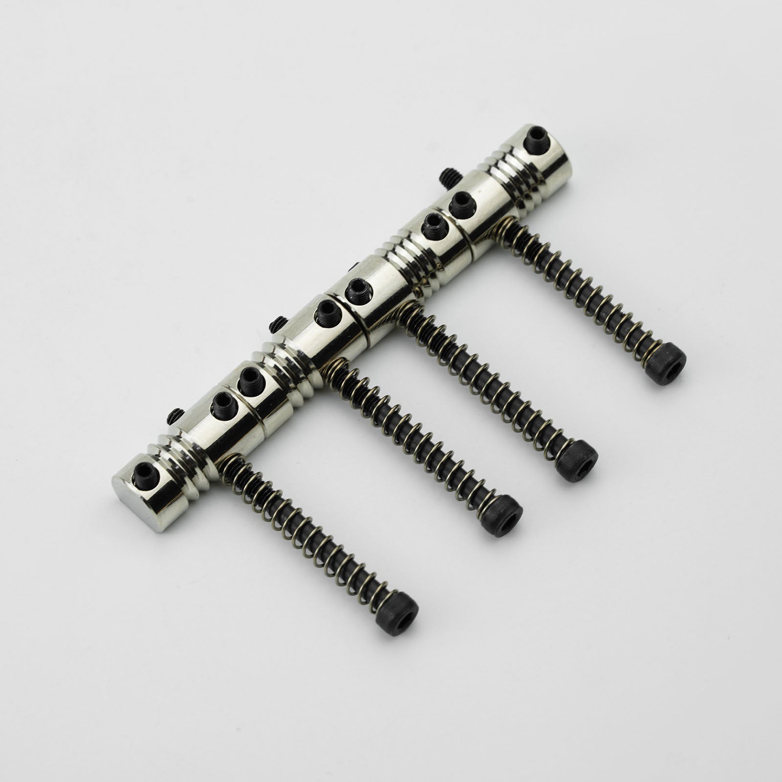 BS403-brass 4 PCs Highgrade String Pitch 19mm Brass Compensated Saddles Set with Wrench(black or chrome springs & screws)