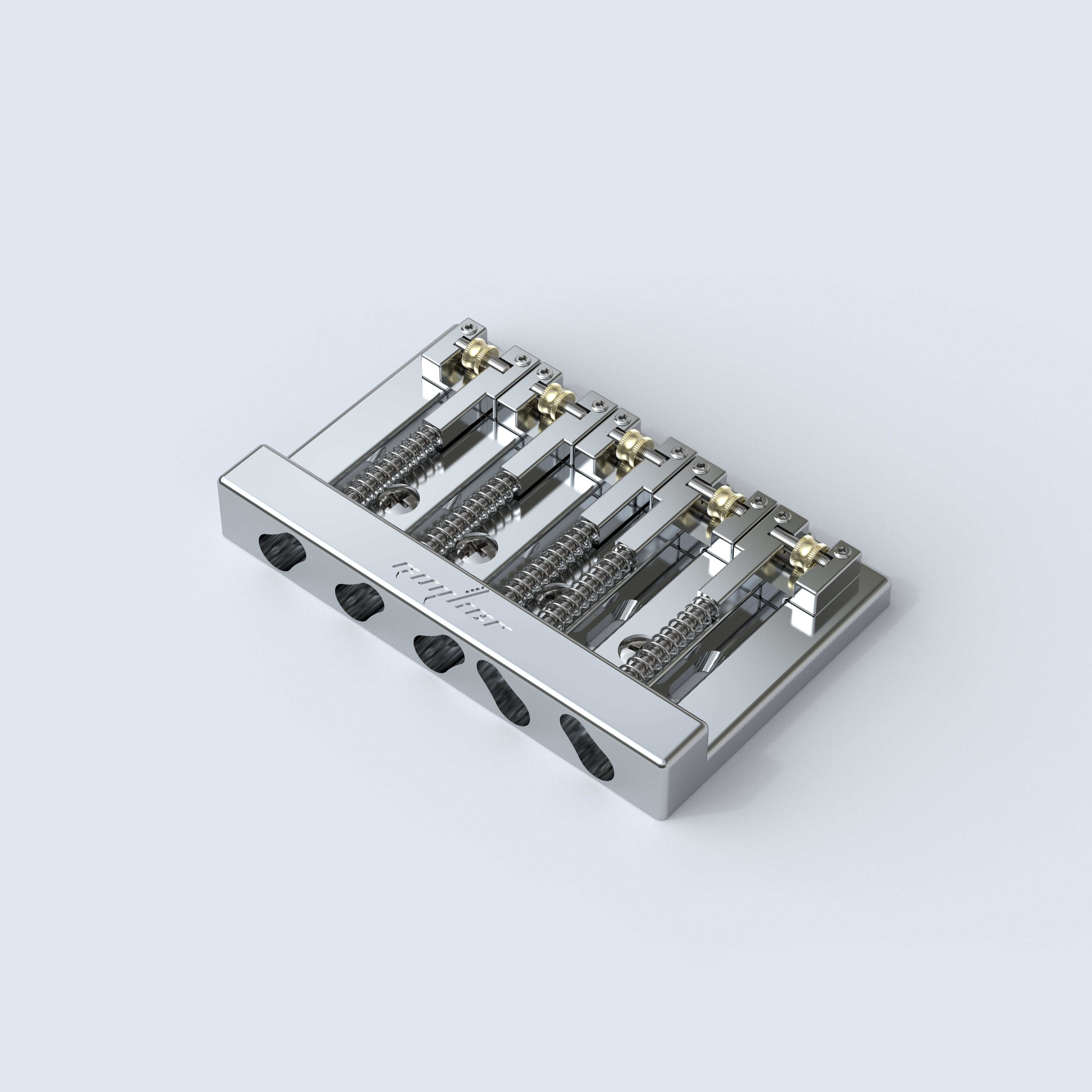 Bass Adjustable 5-String Brass Roller Bridge Guyker