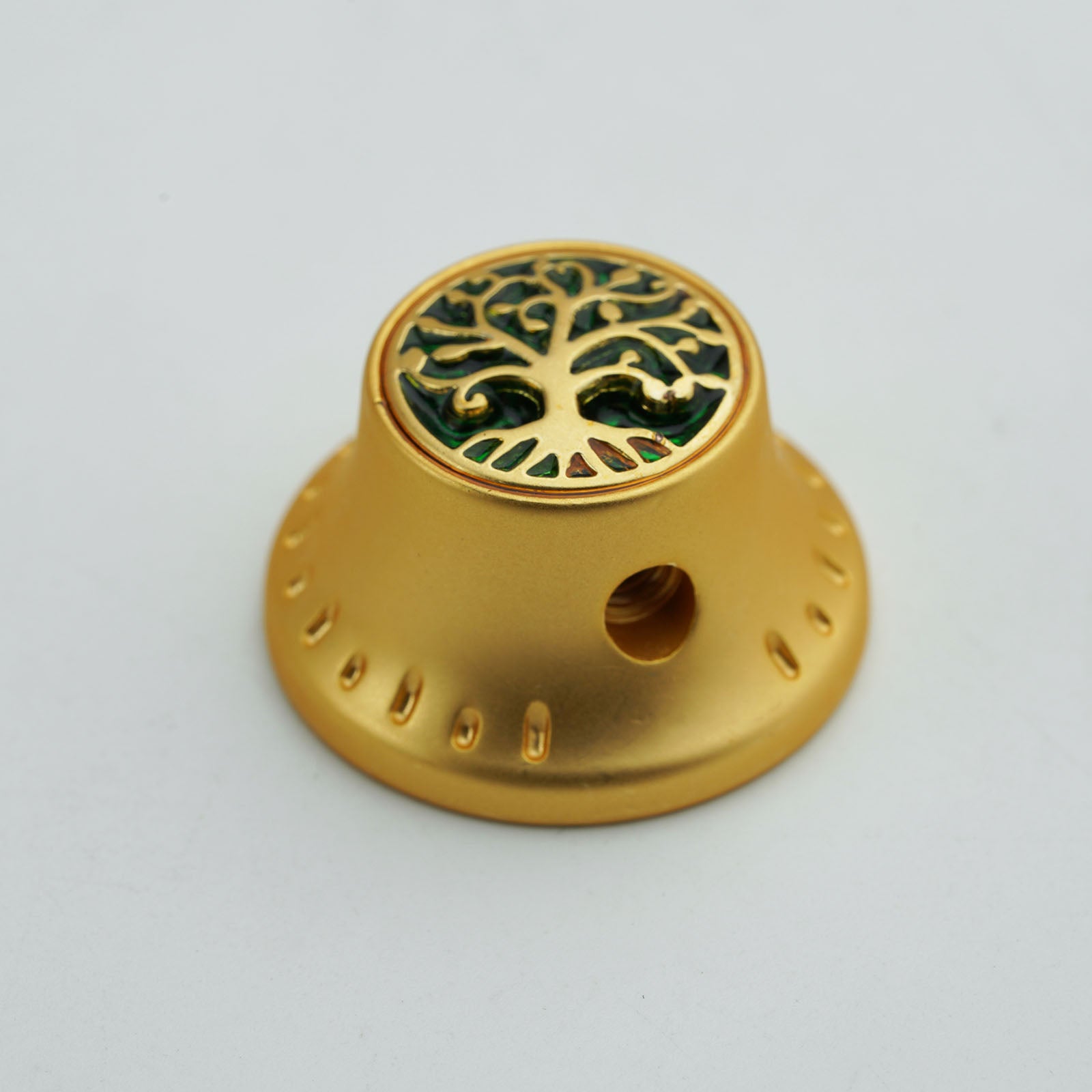 Bell‑Shaped Aluminum Control Knobs with Tree of Life Top Dia. 6.3mm for Electric Guitar & Bass | Guyker