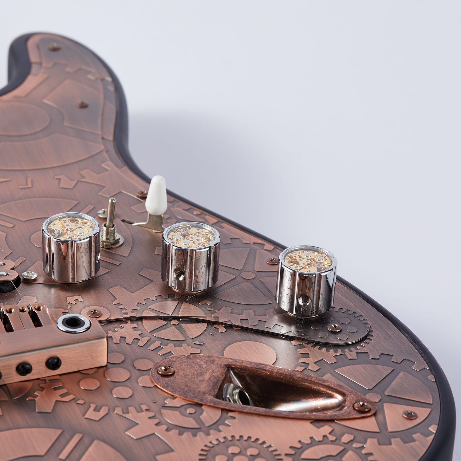 Brass Flat Top Control Knobs Dia. 6mm for Electric Guitar | Guyker