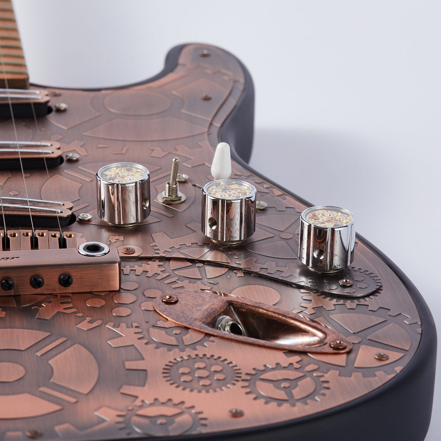 Brass Flat Top Control Knobs Dia. 6mm for Electric Guitar | Guyker