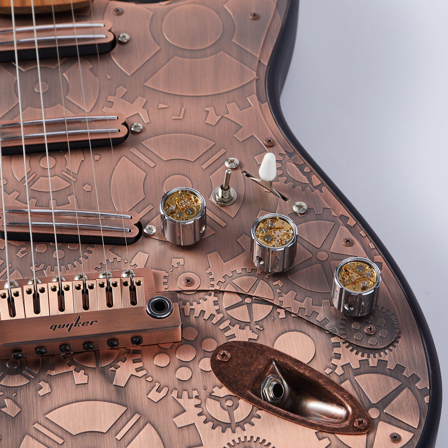 Brass Flat Top Control Knobs Dia. 6mm for Electric Guitar | Guyker