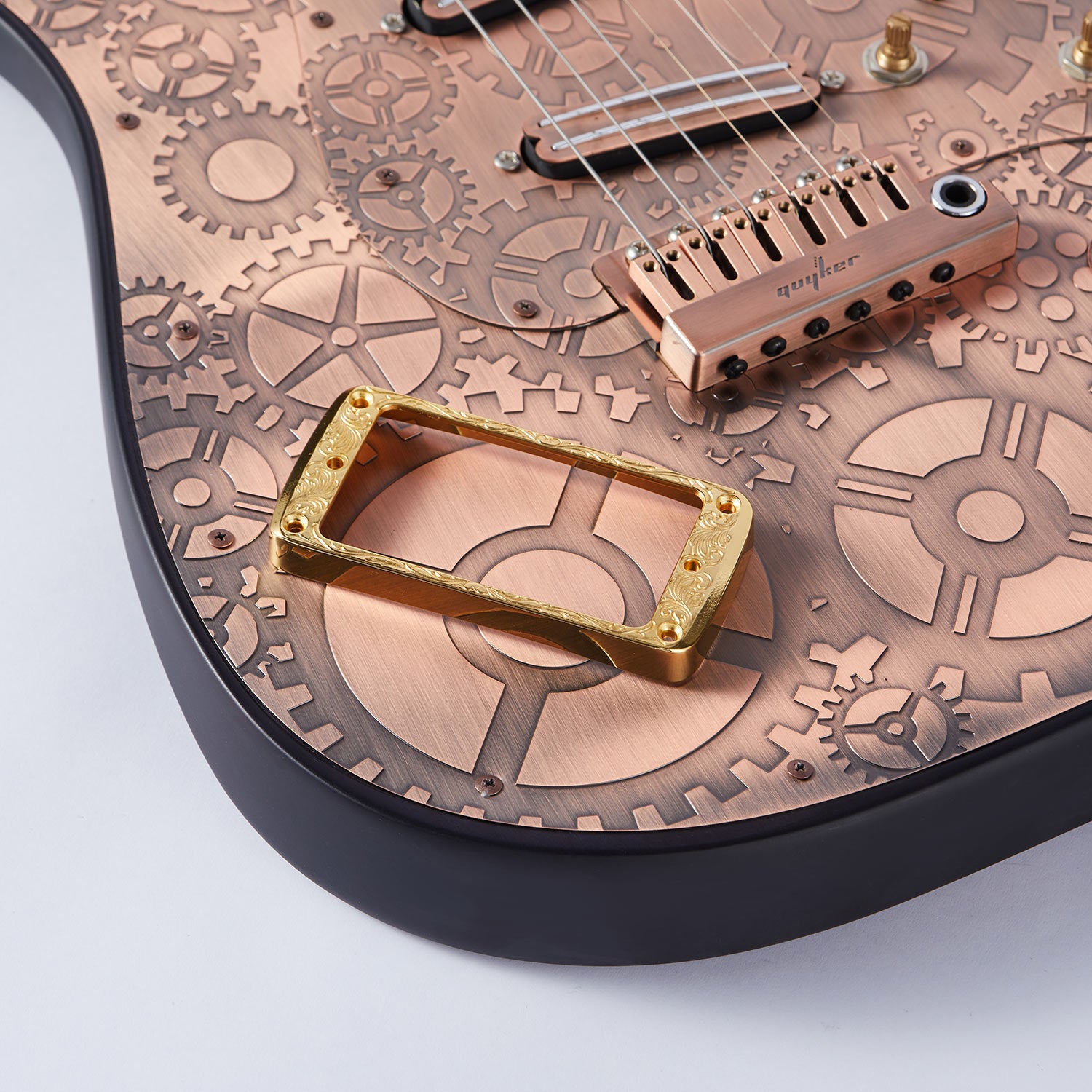 A sturdy and adaptable pickup frame engineered for various electric guitar styles.