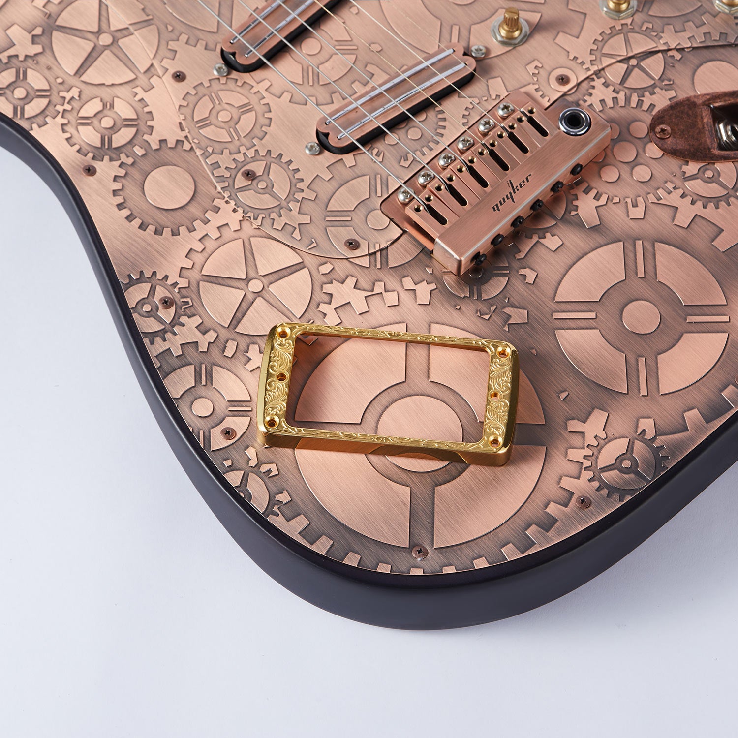 A sturdy and adaptable pickup frame engineered for various electric guitar styles.