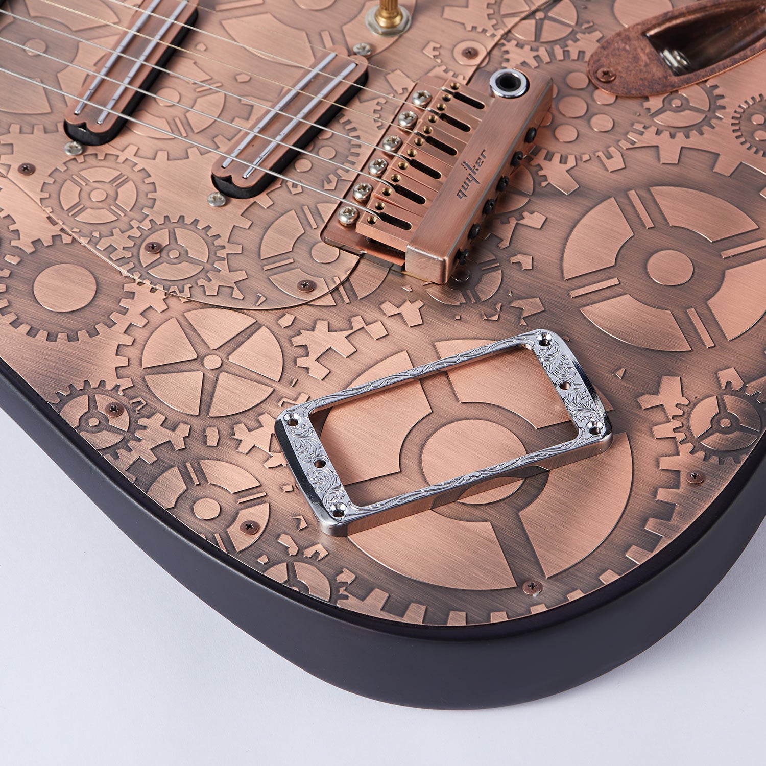 A sturdy and adaptable pickup frame engineered for various electric guitar styles.