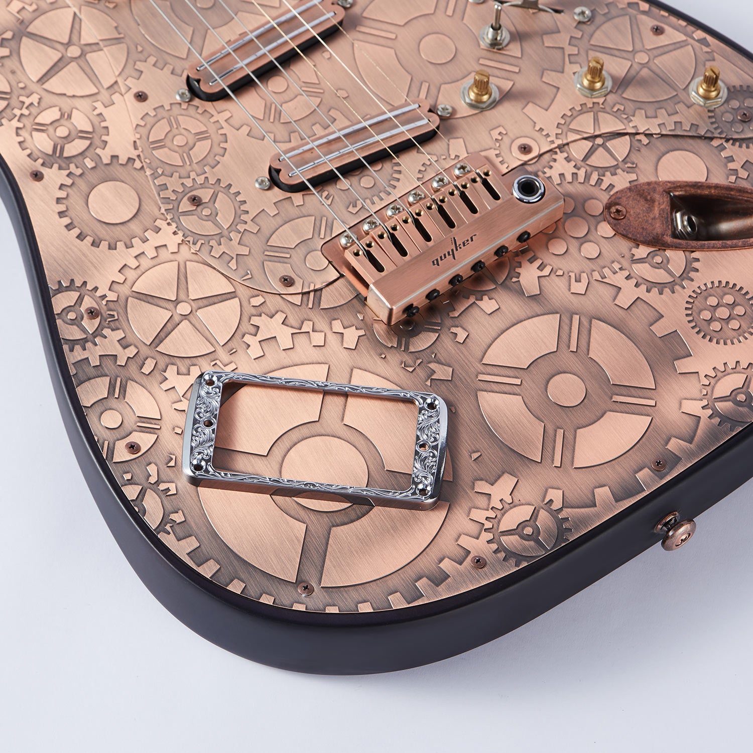 A sturdy and adaptable pickup frame engineered for various electric guitar styles.