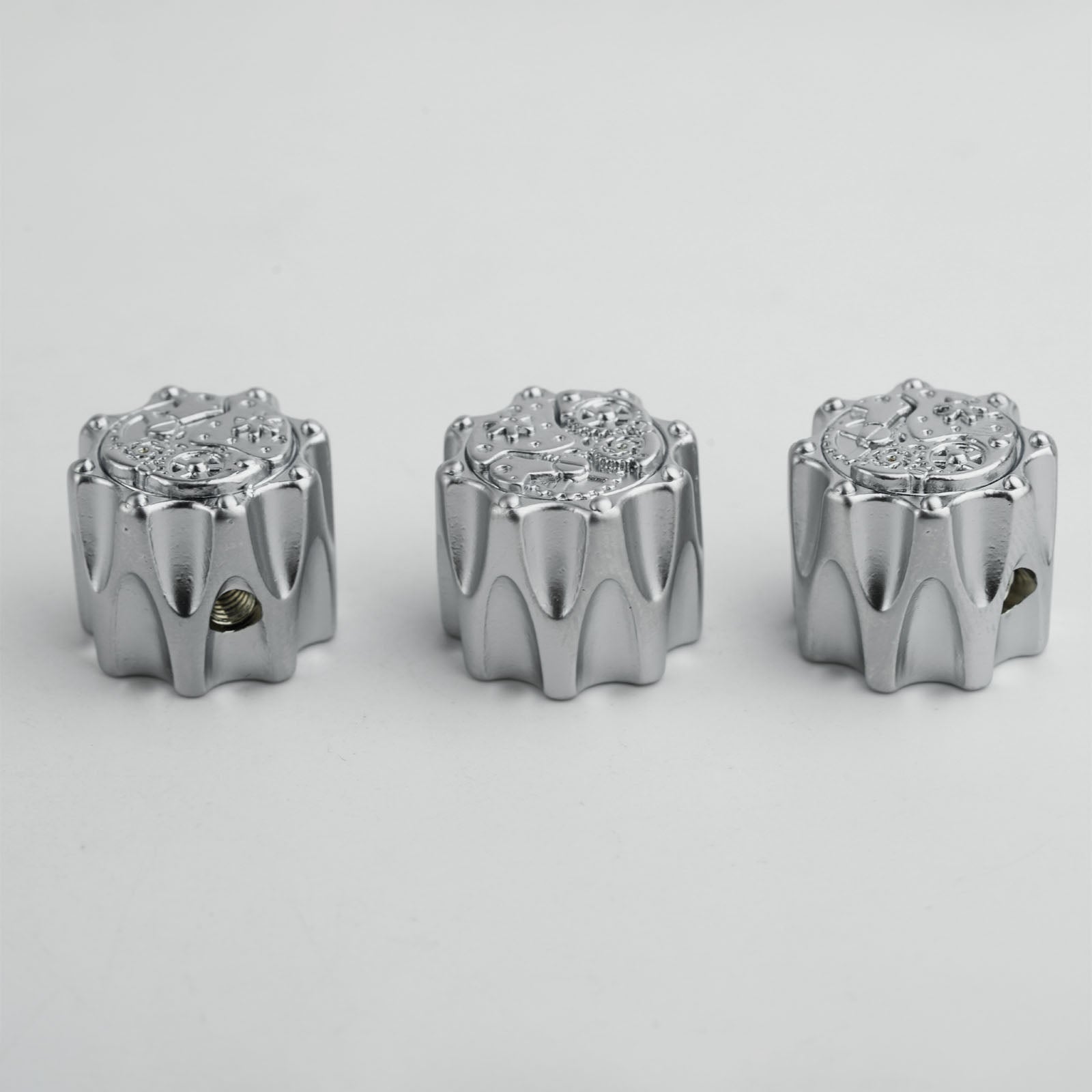 Guyker CKB036 Control de Botón de Aleación de Zinc Personalizado con Diseño de Engranaje Acabado Mate Eje de 6.3MM Compatible con Guitarra Eléctrica y Bajo