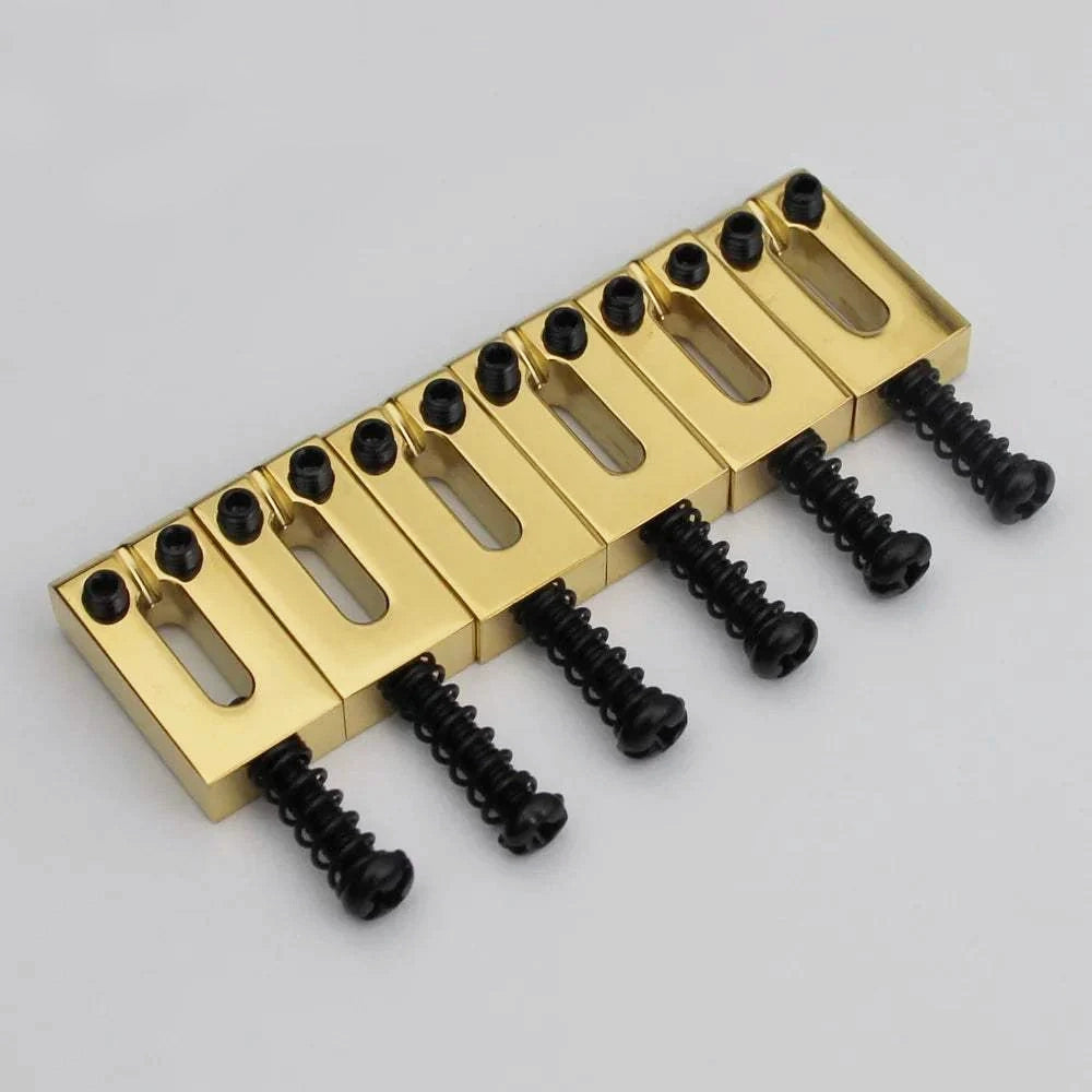 CNC-XD 10.5/10.8MM Guitar Tremolo Bridge Brass Saddles With Chrome Or Black Screws