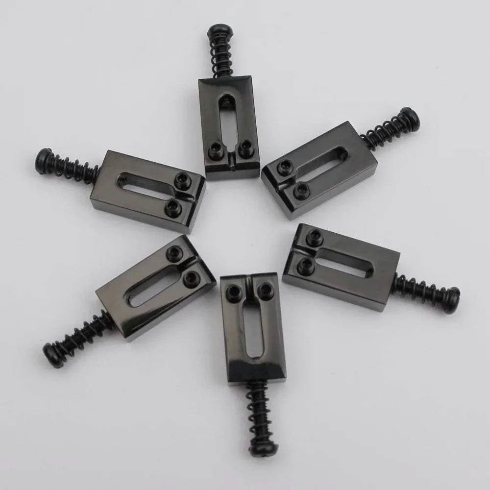 CNC-XD 10.5/10.8MM Guitar Tremolo Bridge Brass Saddles With Chrome Or Black Screws