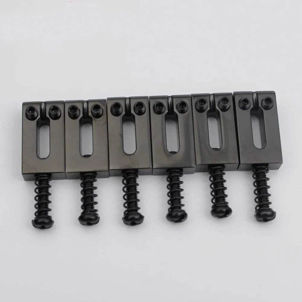 CNC-XD 10.5/10.8MM Guitar Tremolo Bridge Brass Saddles With Chrome Or Black Screws