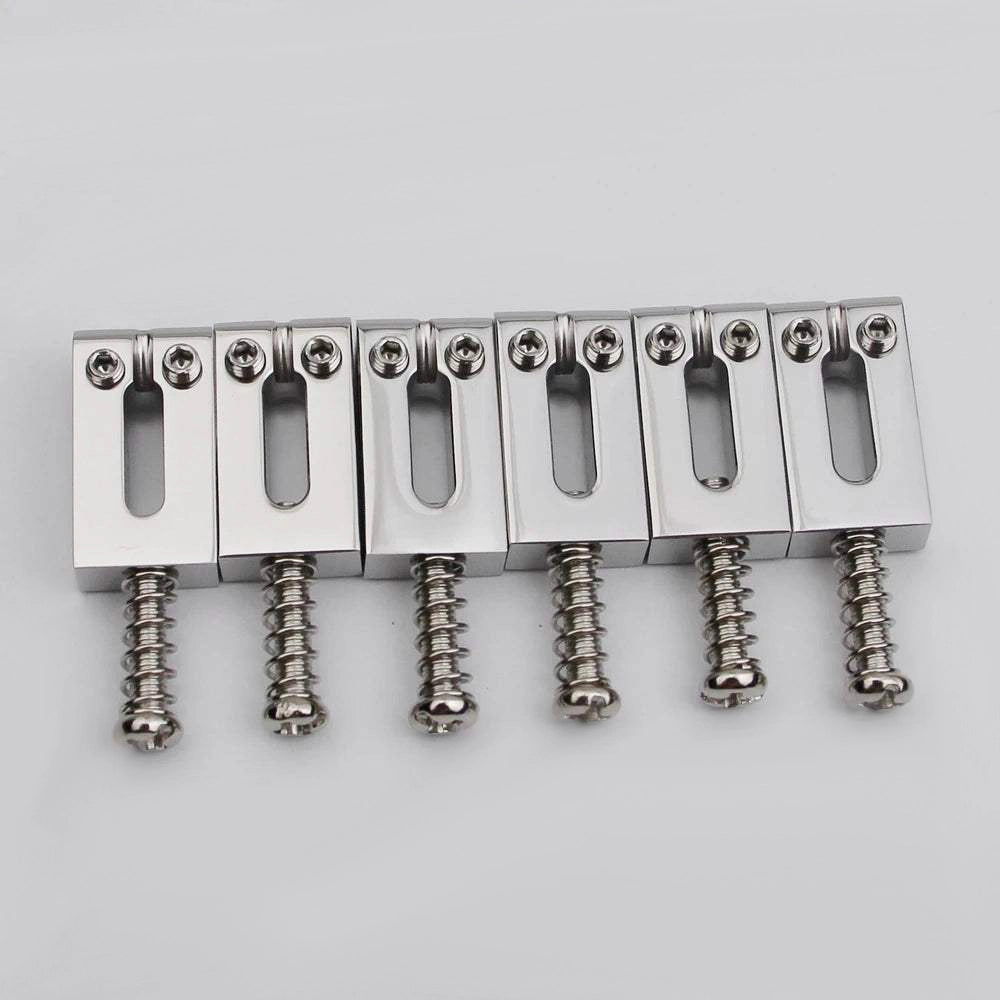 CNC-XD 10.5/10.8MM Guitar Tremolo Bridge Brass Saddles With Chrome Or Black Screws
