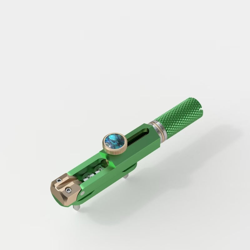 CNC Aluminum Alloy Headless Guitar Bridge with Brass Saddles Guyker