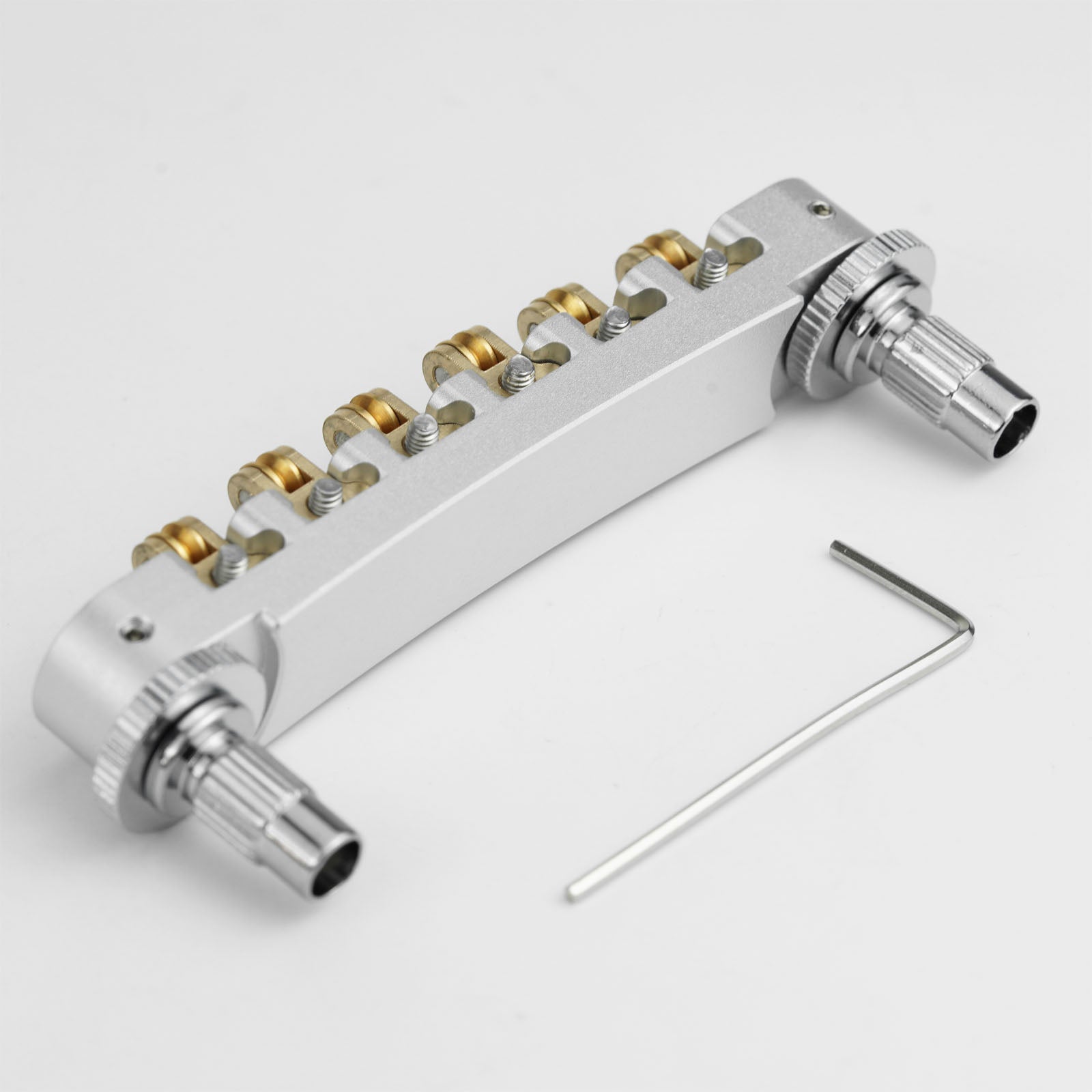 CNC Machined Adjustable Locking Roller Bridge Zinc Alloy Body Brass Rollers