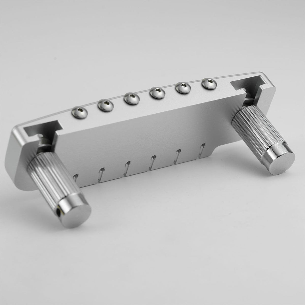 CNC Machined Aluminum Alloy TOM Guitar Bridge With Brass Saddles Guyker