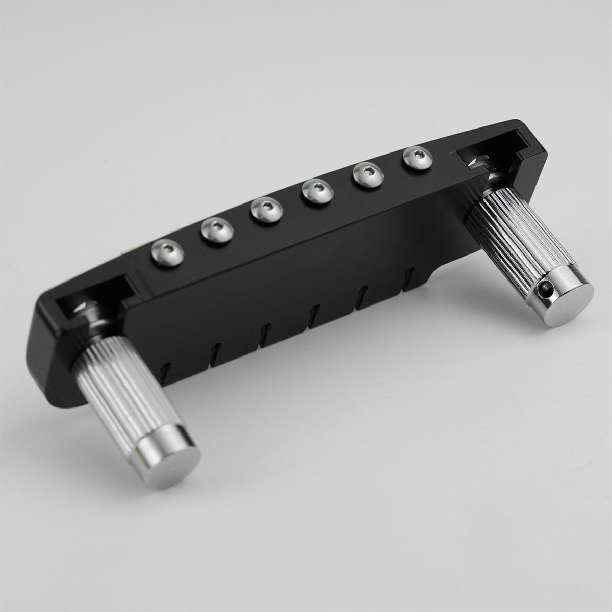 CNC Machined Aluminum Alloy TOM Guitar Bridge With Brass Saddles Guyker