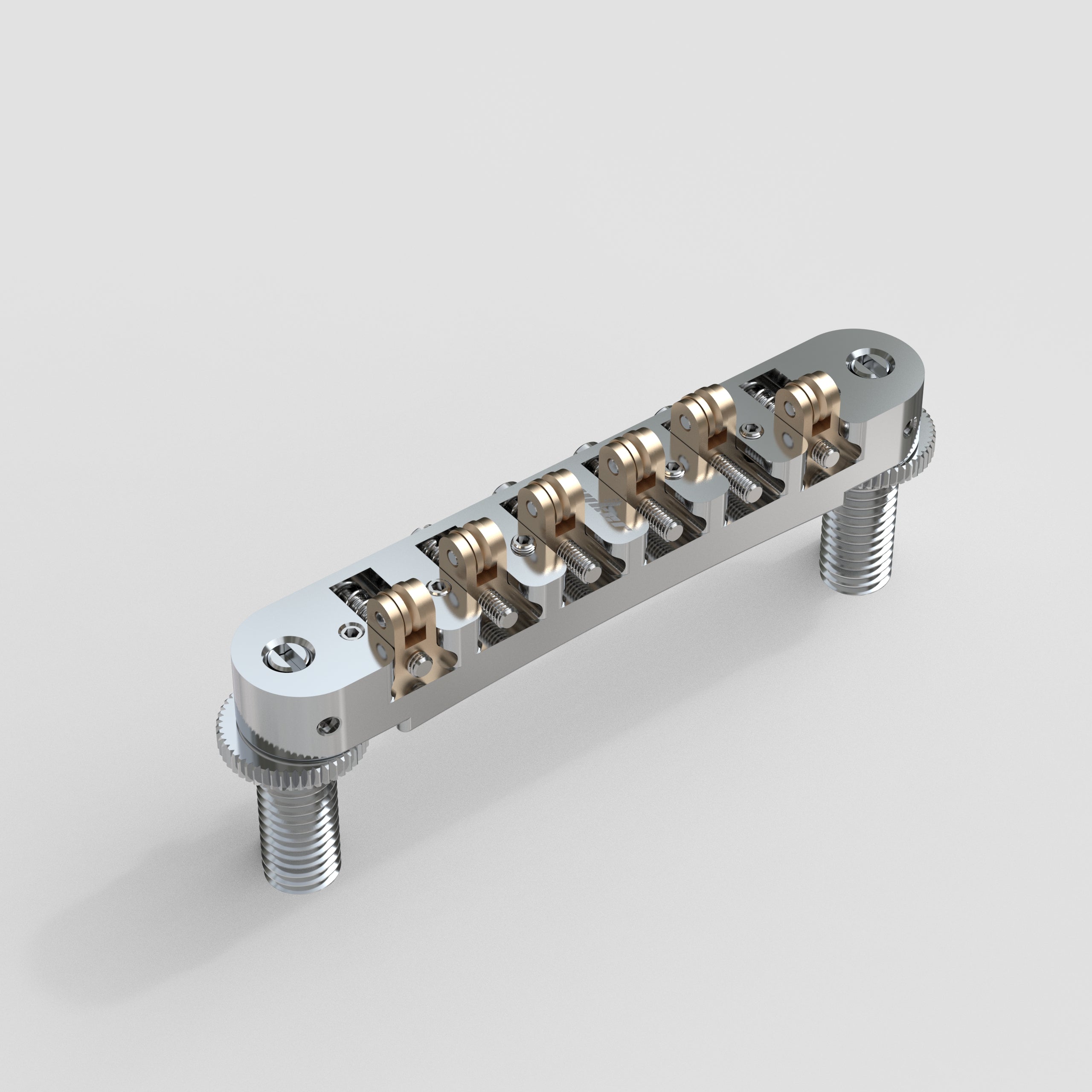 CNC Tune-O-Matic Roller Bridge Brass Saddles Zinc Alloy Body for Electric Guitars Guyker