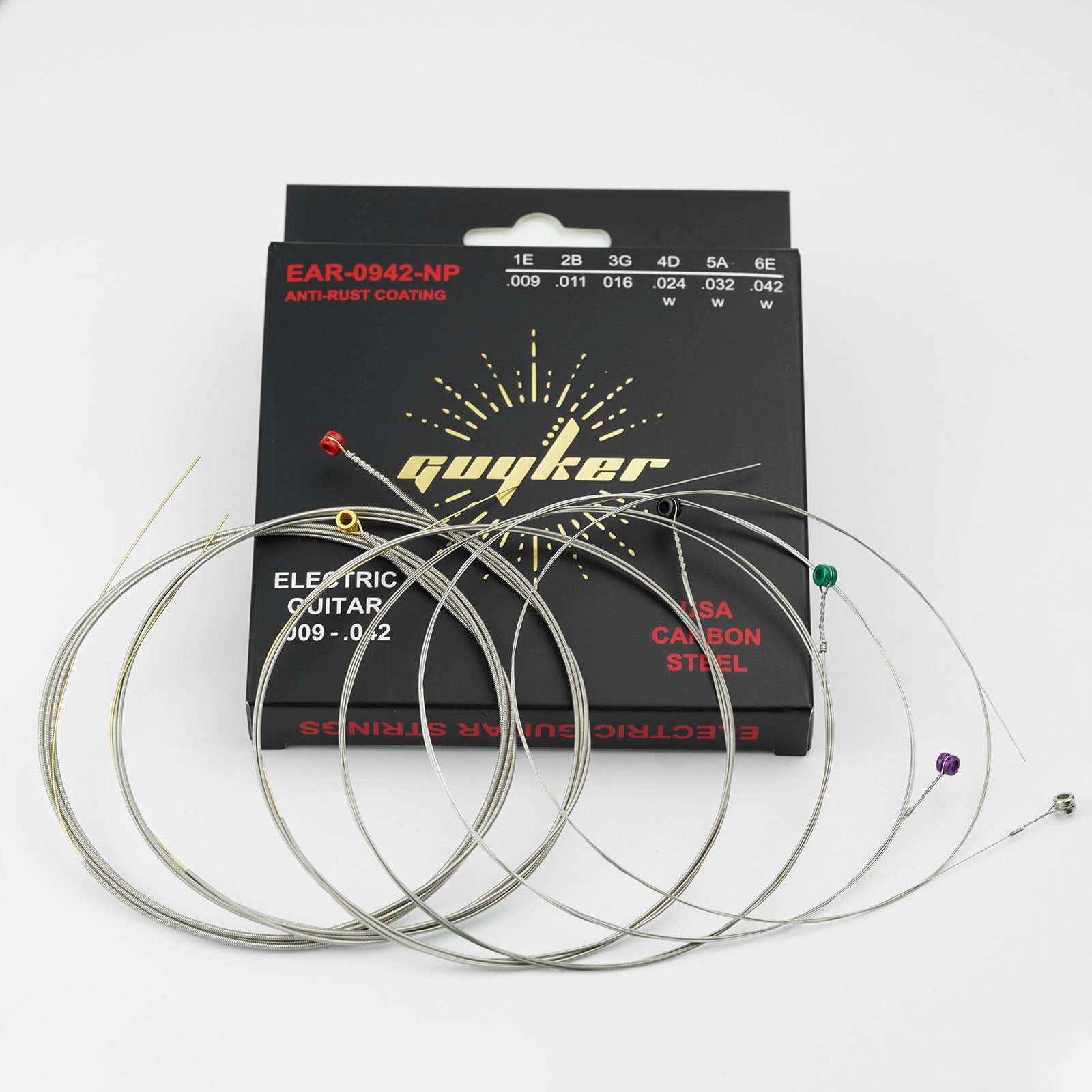 Carbon Steel Strings Set For Electric Guitar EAR-0942/1046 Guyker