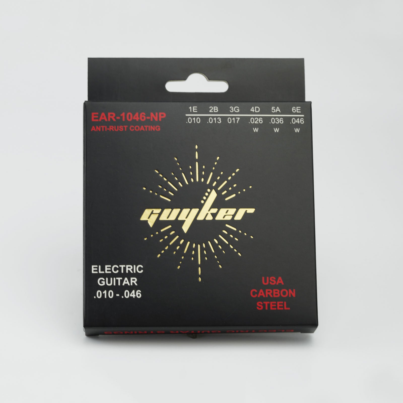 Carbon Steel Strings Set For Electric Guitar EAR-0942/1046 Guyker