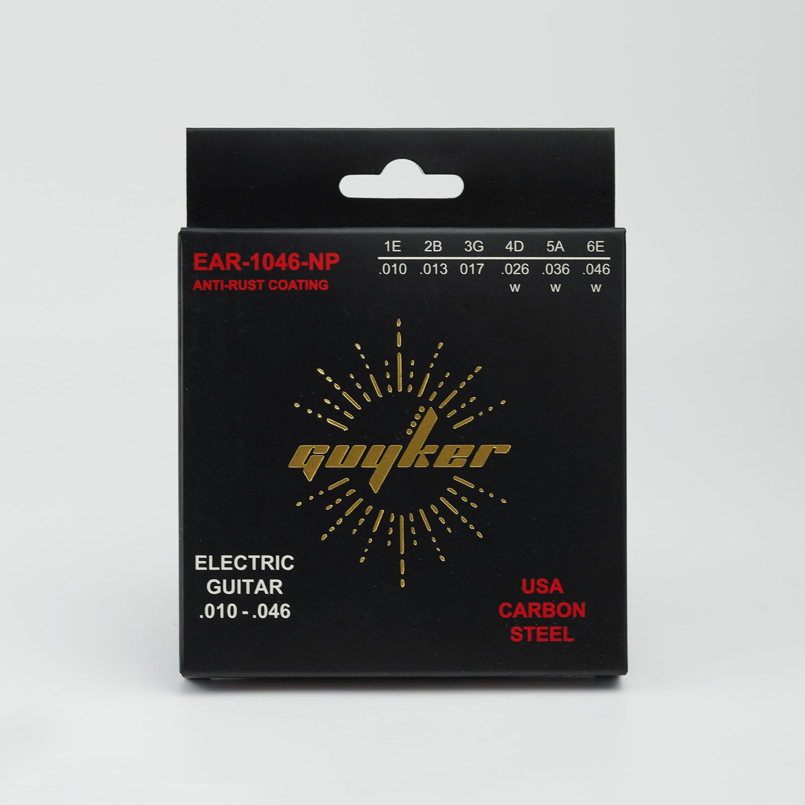 Carbon Steel Strings Set For Electric Guitar EAR-0942/1046 Guyker