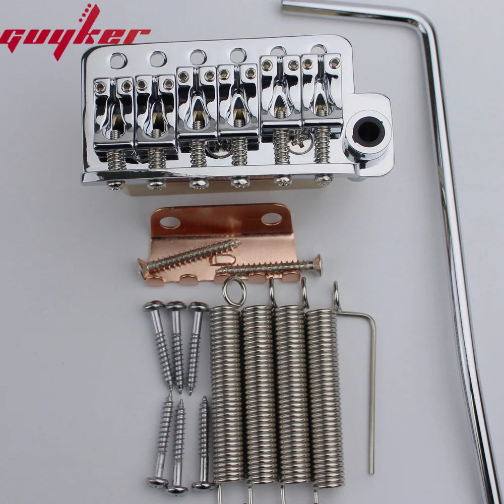 Chrome Guitar Tremolo Bridge 10.8mm Spacing Brass Block Guyker