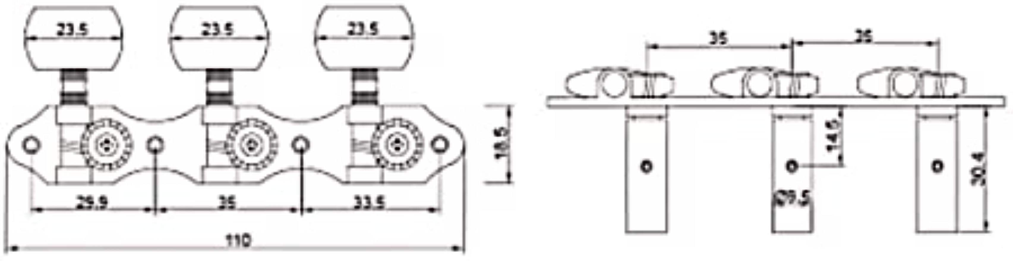 Classical Guitar Tuning Pegs – 1:18 Gear Ratio Guyker