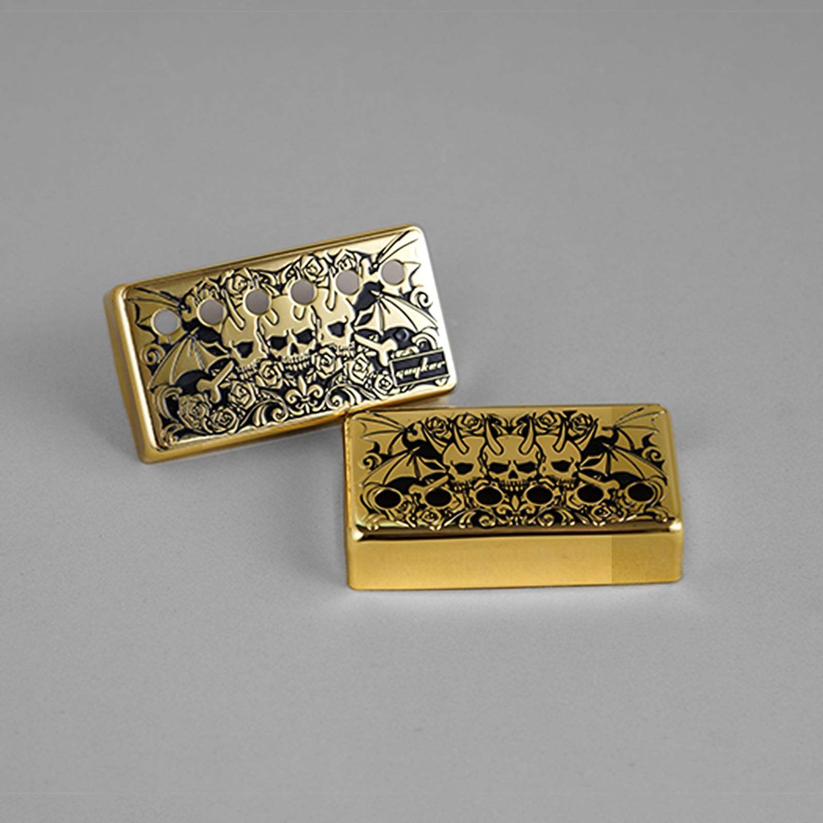 Cupronickel Humbucker Pickup Covers Set for LP Guitars | Guyker