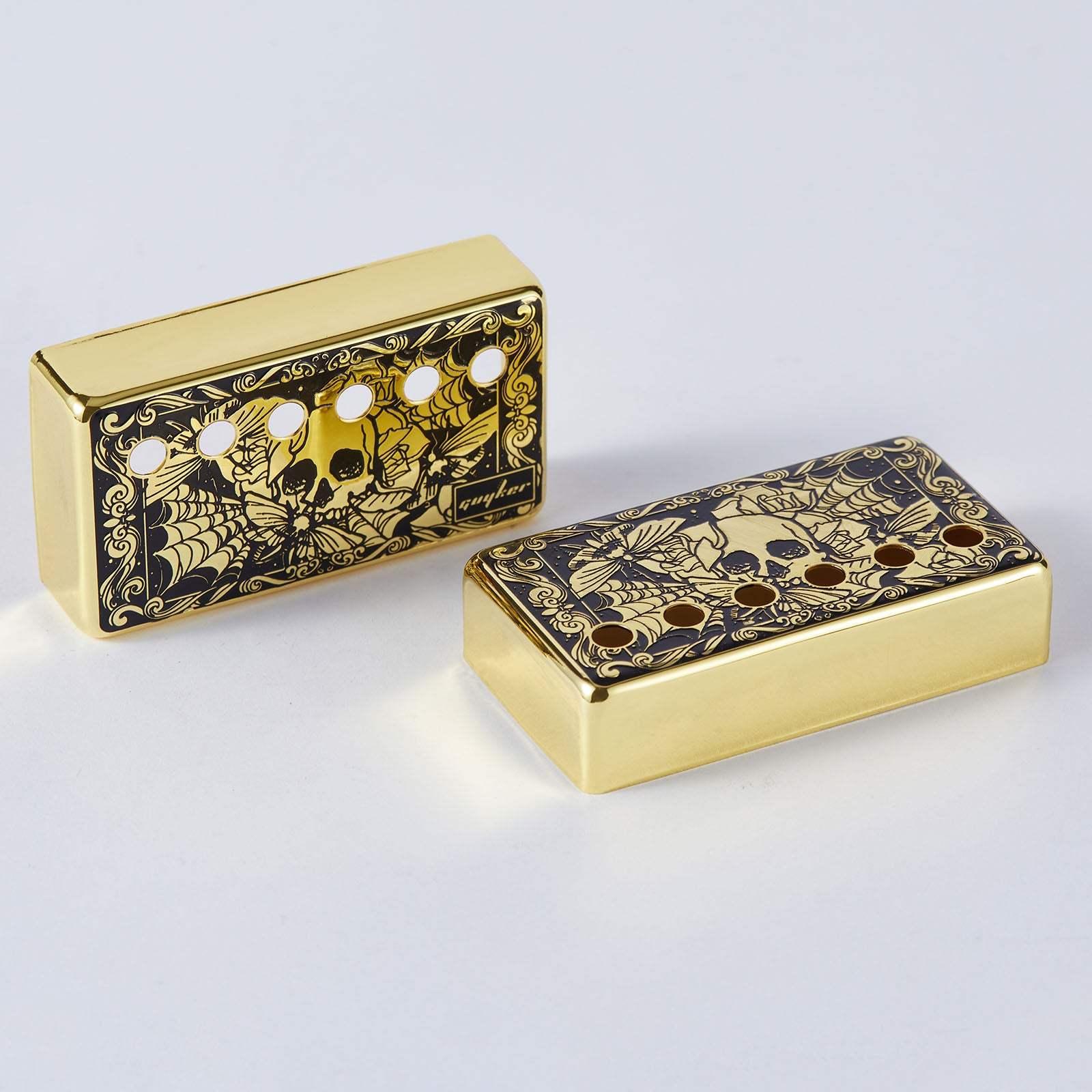 Cupronickel Humbucker Pickup Covers for LP Guitars | Guyker