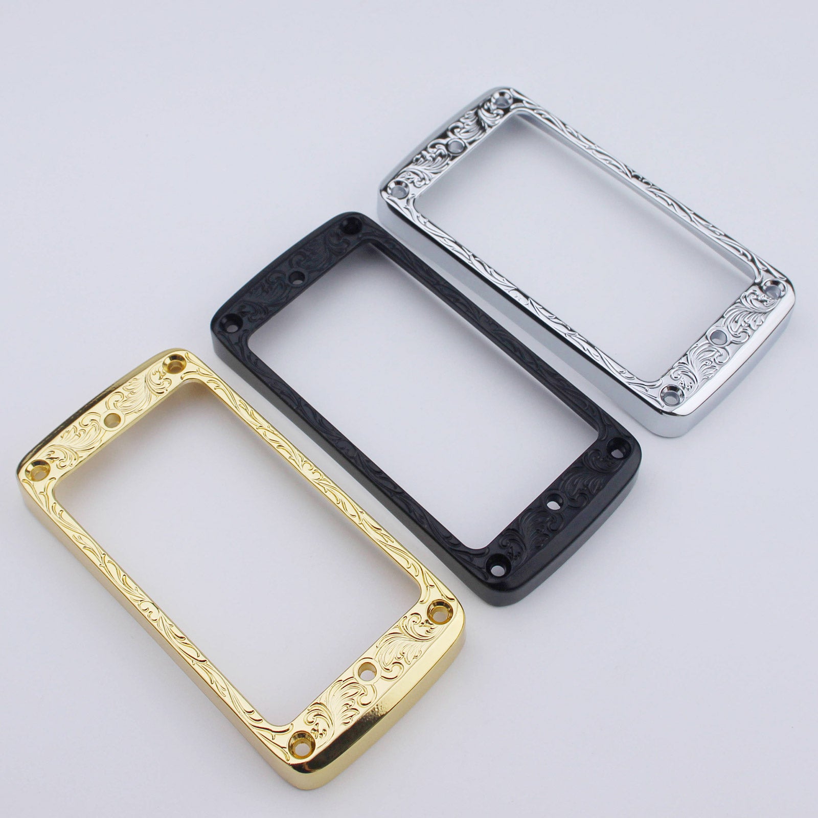 Curved Humbucker Pickup Rings LP Guitar-Neck & Bridge Set | Guyker