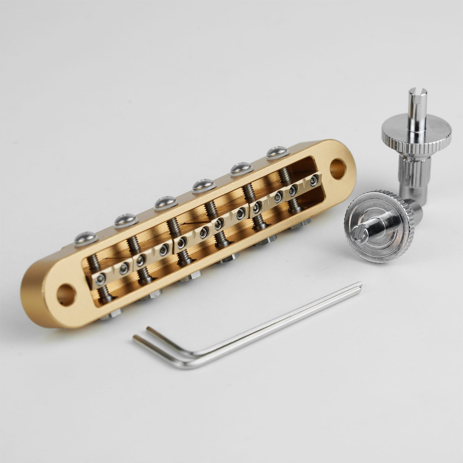 Guyker GMA-009B CNC Machined Adjustable Tune-O-Matic Style Guitar Bridge