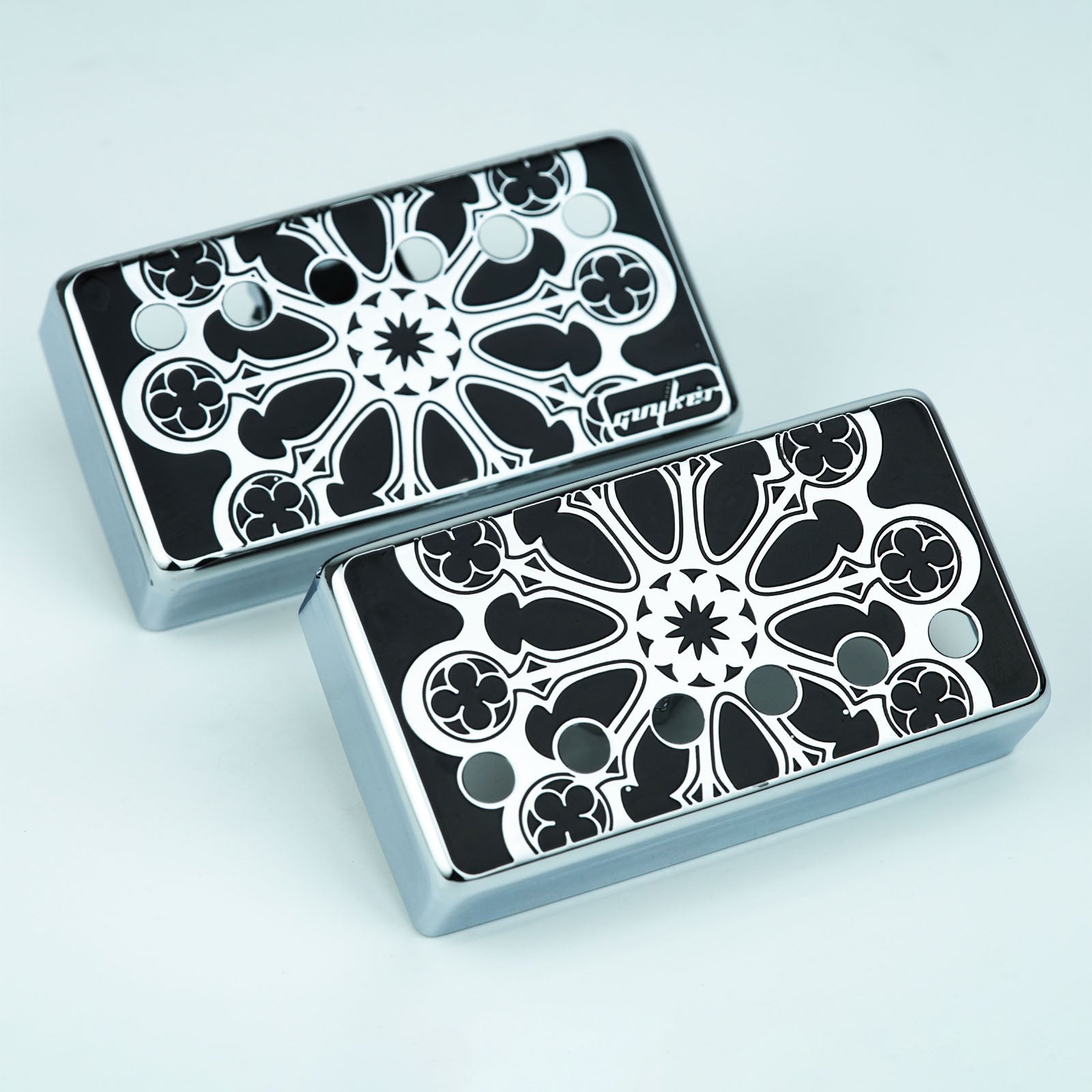 Set Copribobine per Chitarra Humbucker Fresco da 50-52MM in Materiale Cupronickel
