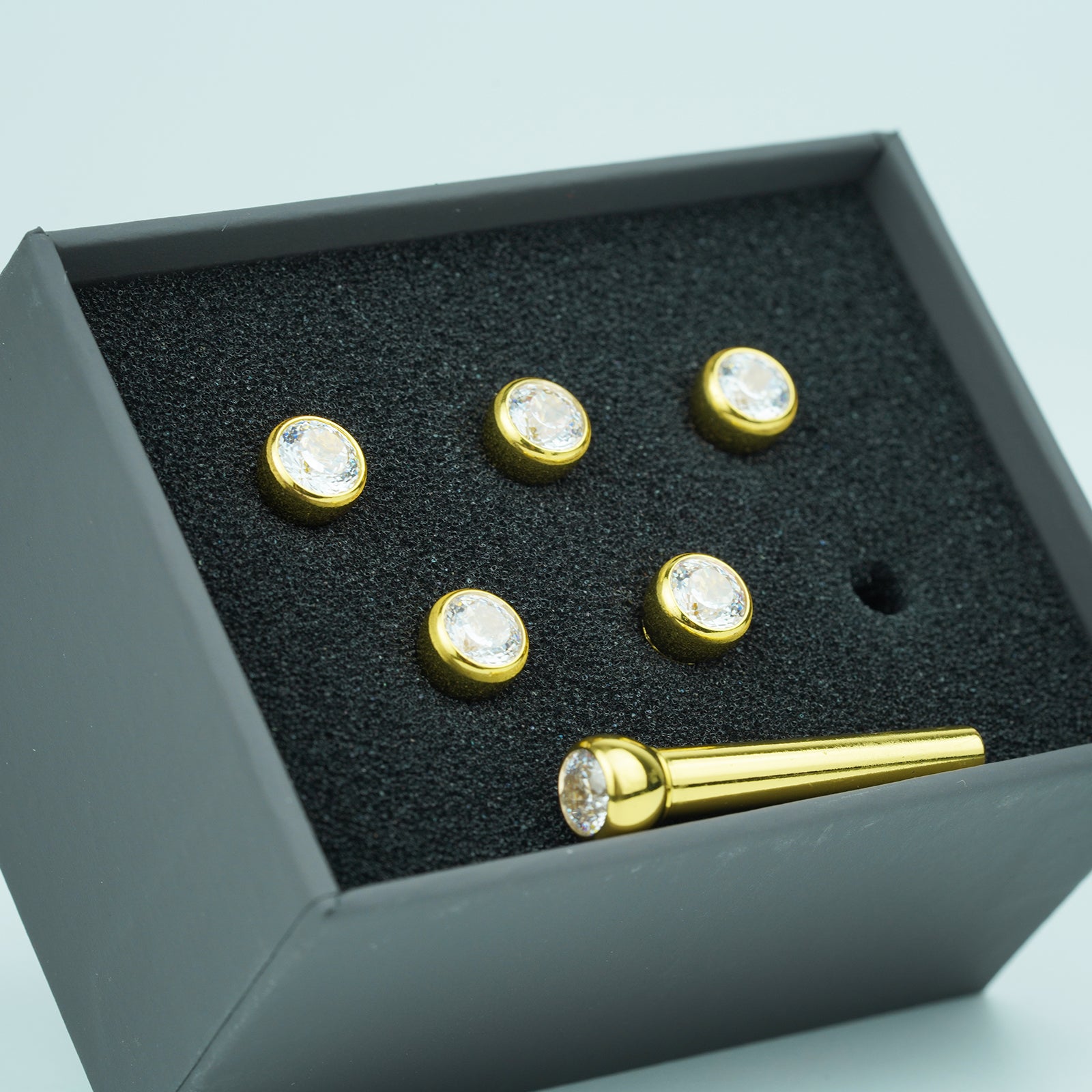 Clavijas de puente para guitarra acústica Guyker GX-007 con chips de diamante